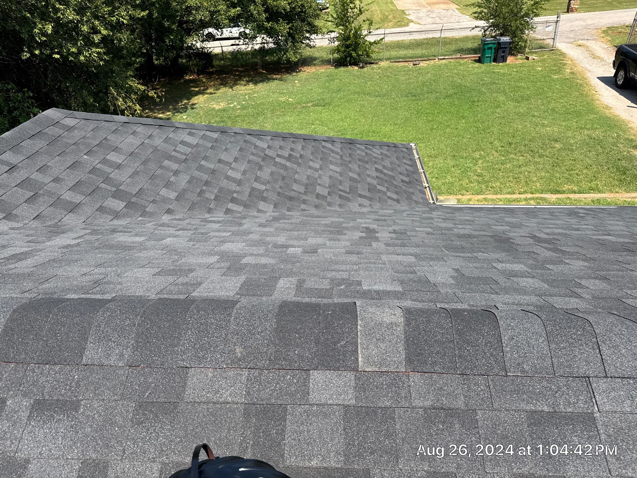 Reroof using IKO Granite Black by Castillo Roofing