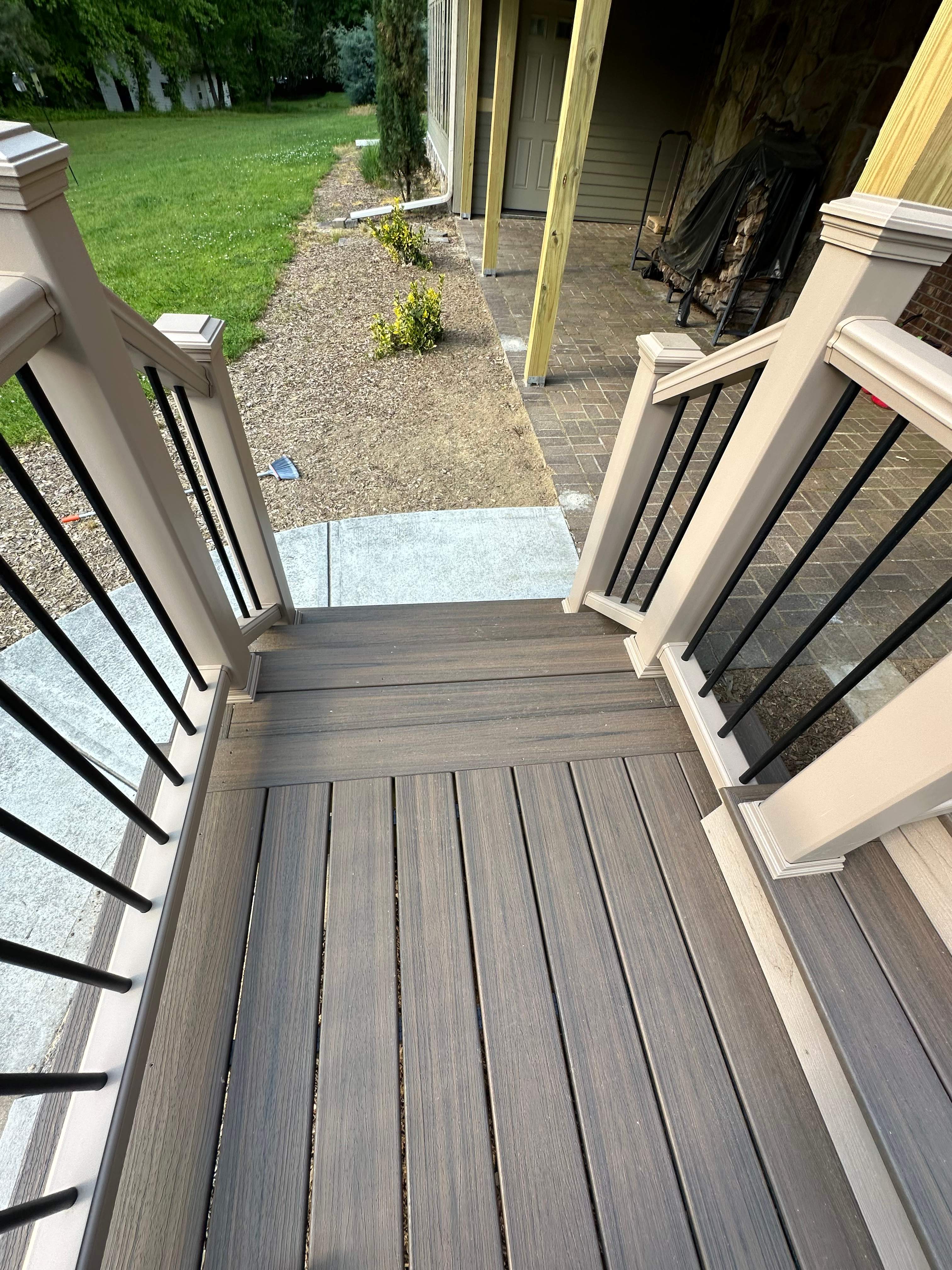Dewey Deck Rebuild with Awning in Buford by Craftsman Deck Builders