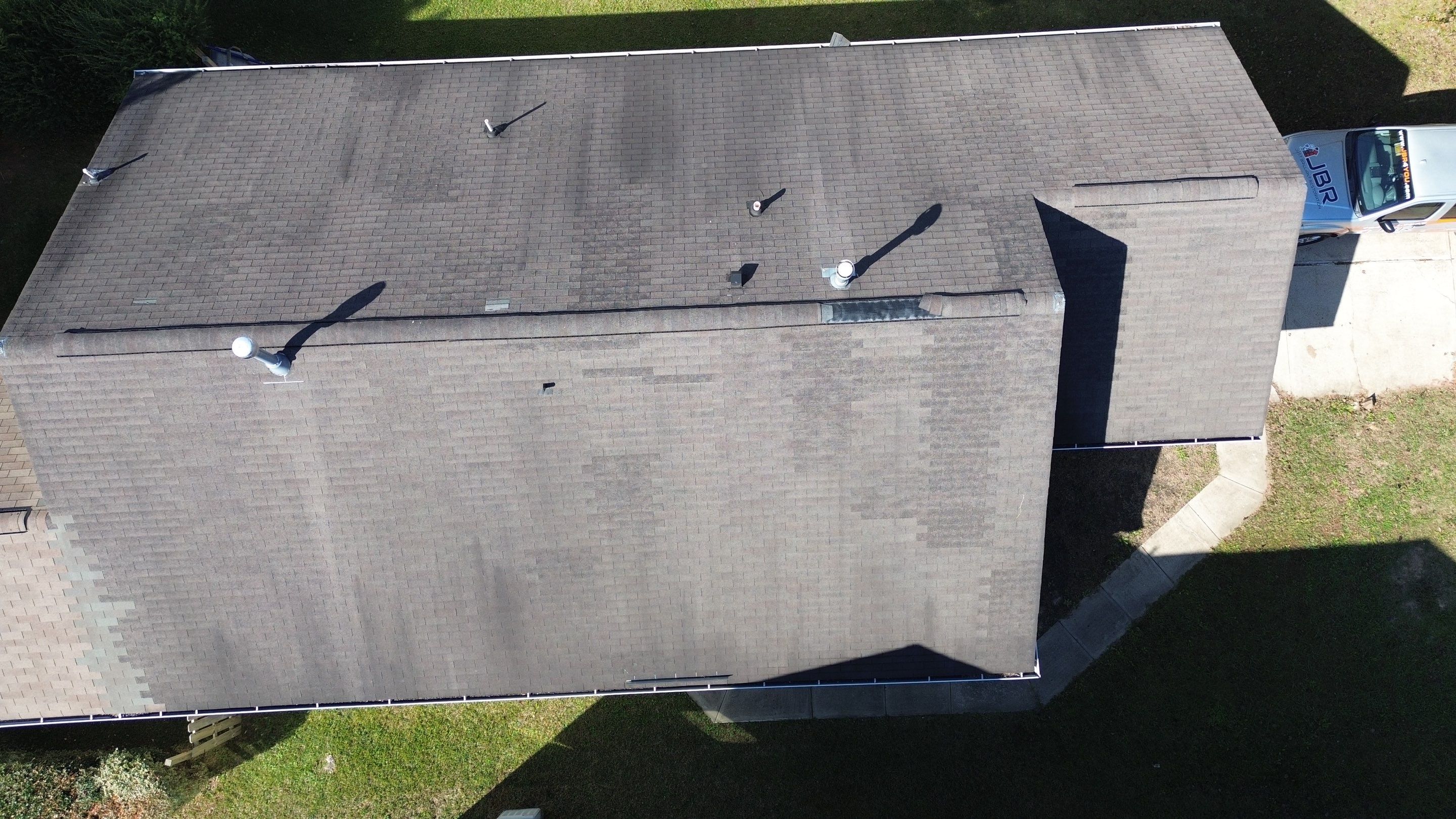 Roof replacement and interior repair by hail and wind damage by Just Brilliant Restoration JBR