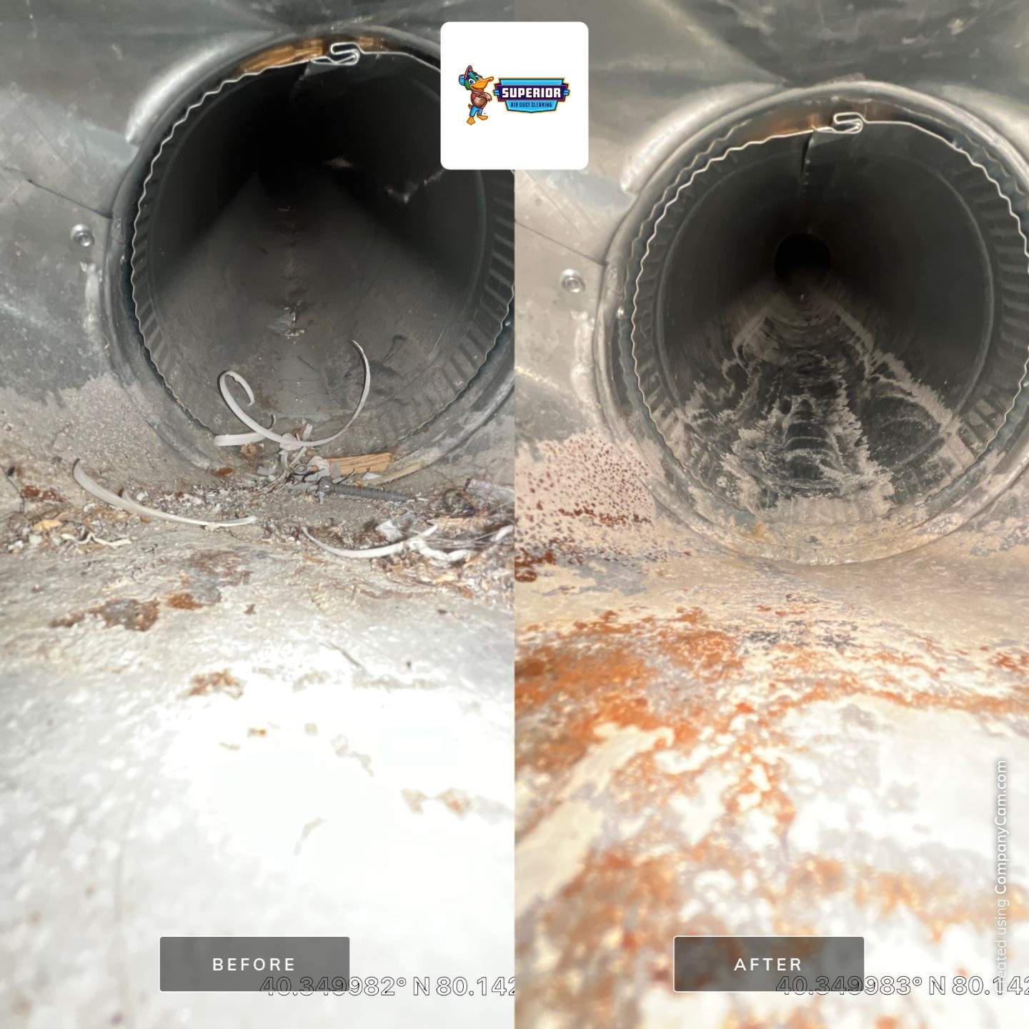 Air Duct Cleaning With a Vacuum Truck in Bridgeville, PA by Superior Air Duct Cleaning