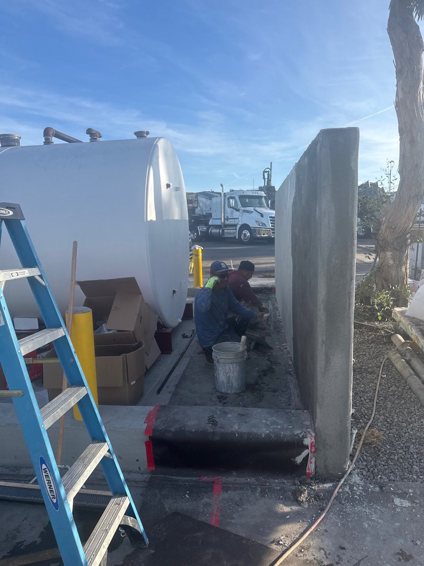 Outdoor Water Tank Installation & Piping Setup by Us Plumbing 