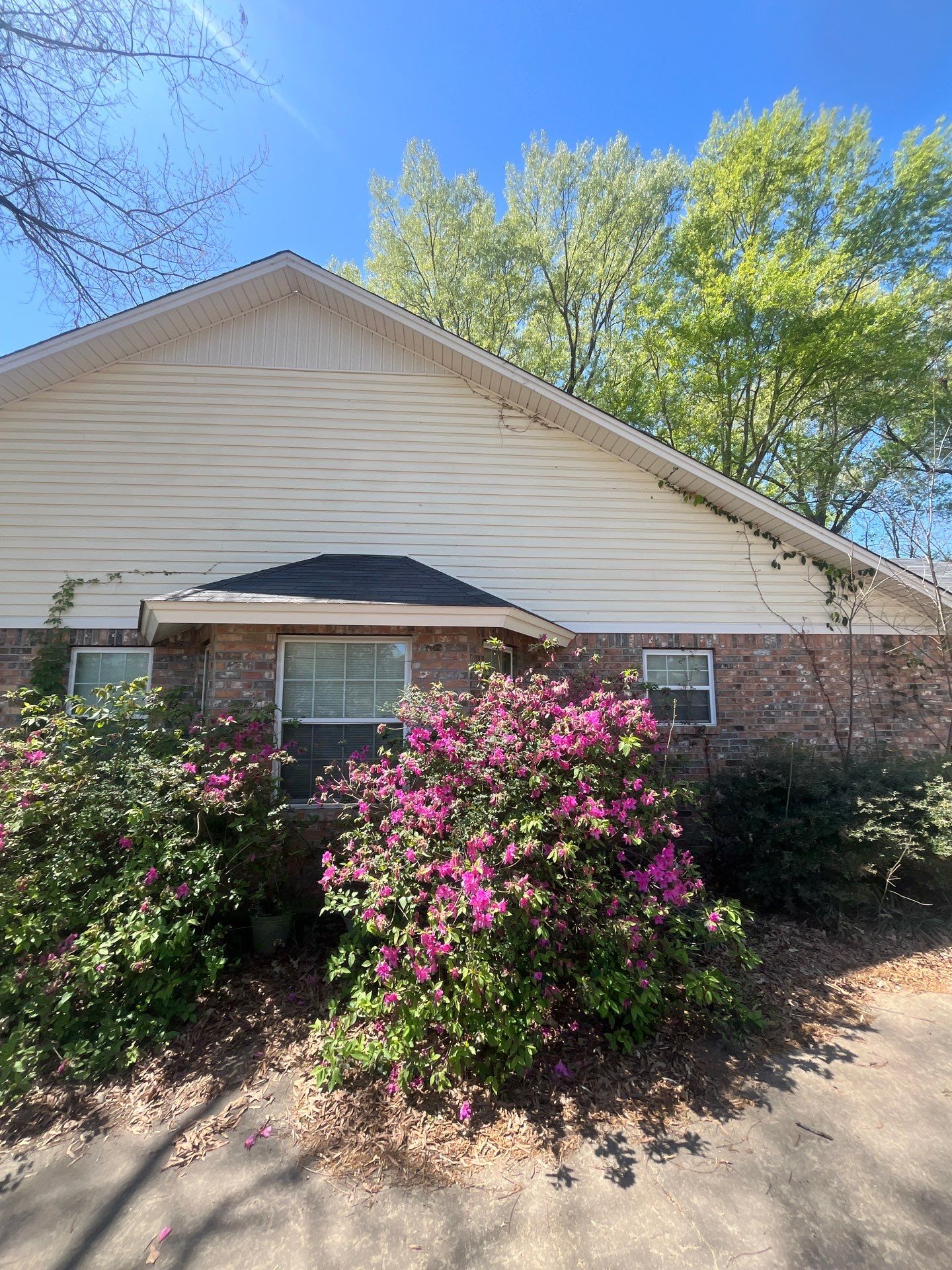 Residential Brick and Siding Exterior Renovation in Sterlington by College Bros Outdoor services