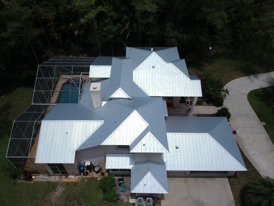 Residential Roofing Installation using 1" Nail strip metal roof by BLUES BROTHERS ROOFING