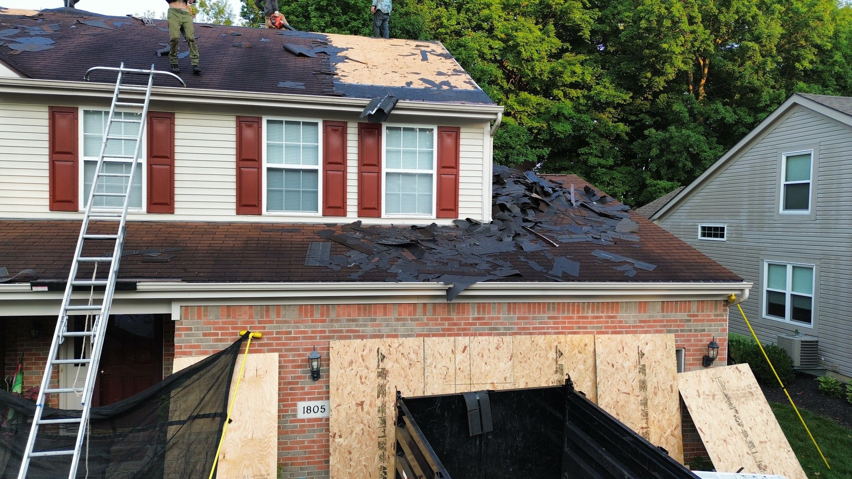 Residential Roofing Installation using Timberline HDZ Shingles - Hickory by RoofX 