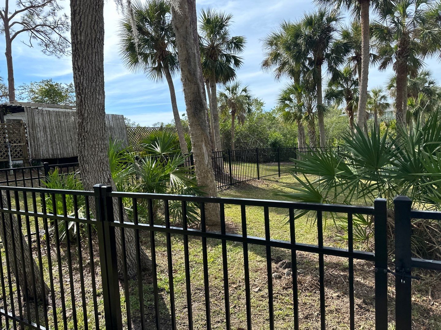 Aluminum Fence Installation using Black 3 Rail Aluminum Fence by Asap fence and gates, LLC