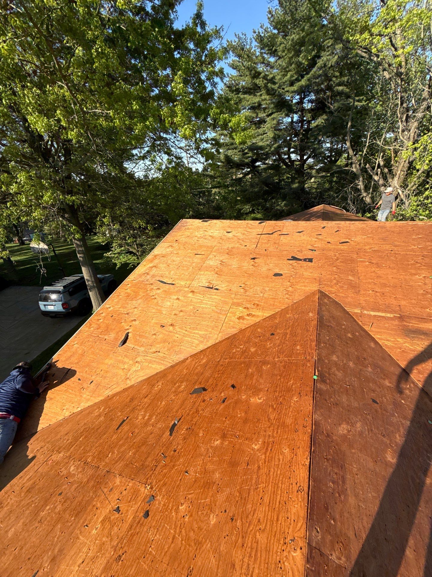 Architectural Shingle Roof Installation and Decking Replacement in Chesterfield by Acute Roofing And Exteriors 