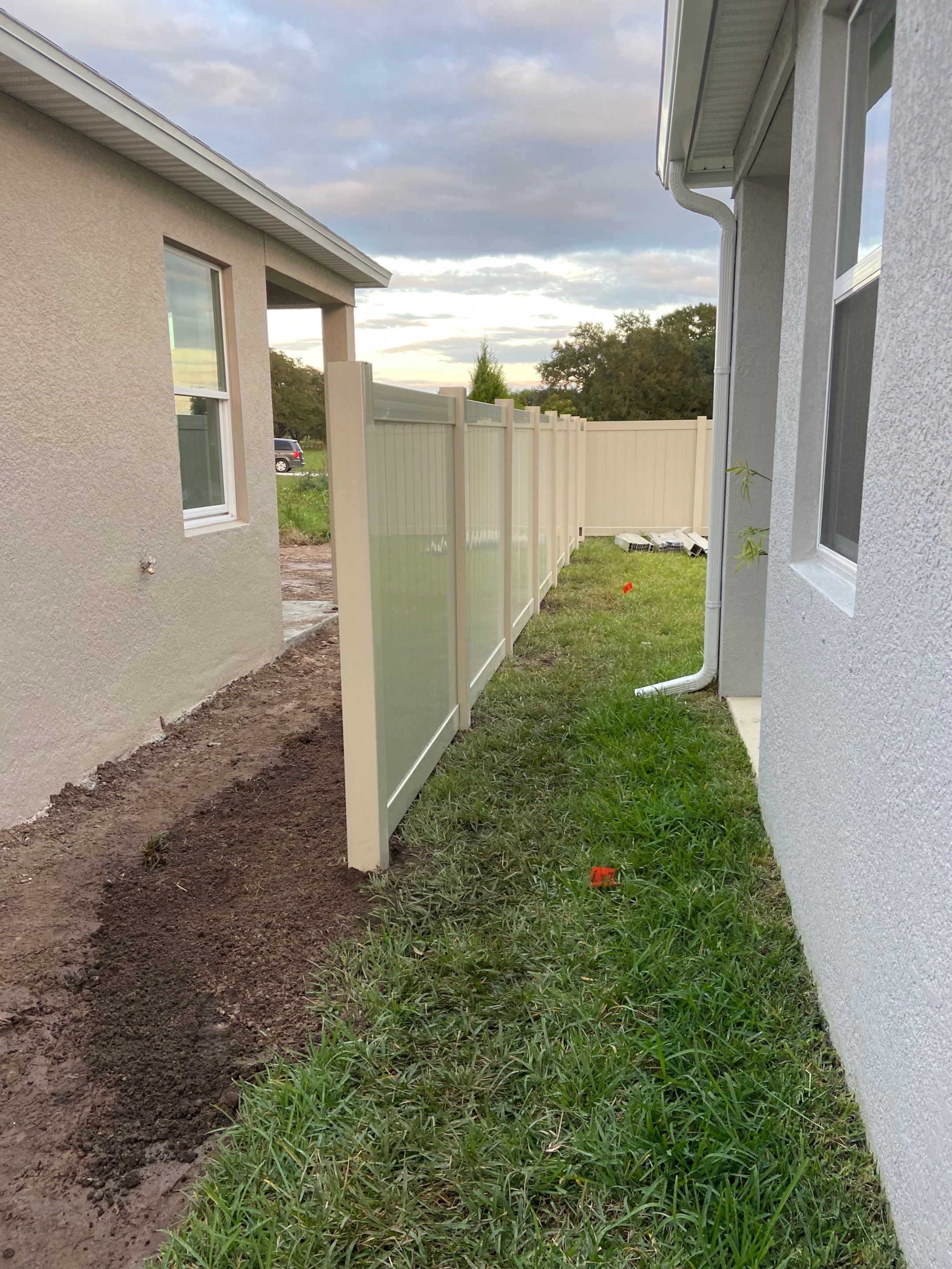 Bradenton, FL 6 ft. Tall Tan Vinyl Privacy Fence  by Asap fence and gates, LLC