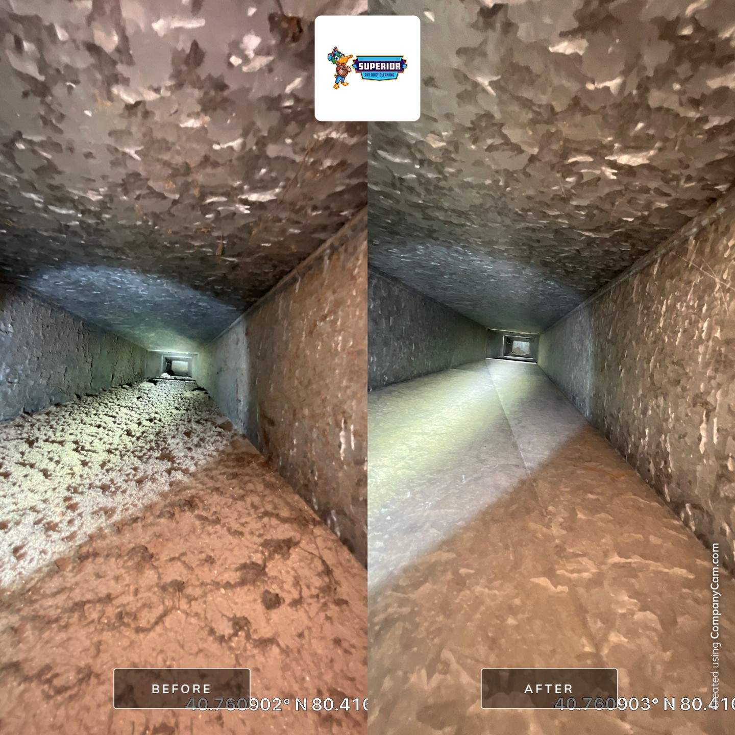 Air Duct Cleaning With a Vacuum Truck in Beaver Falls, PA by Superior Air Duct Cleaning
