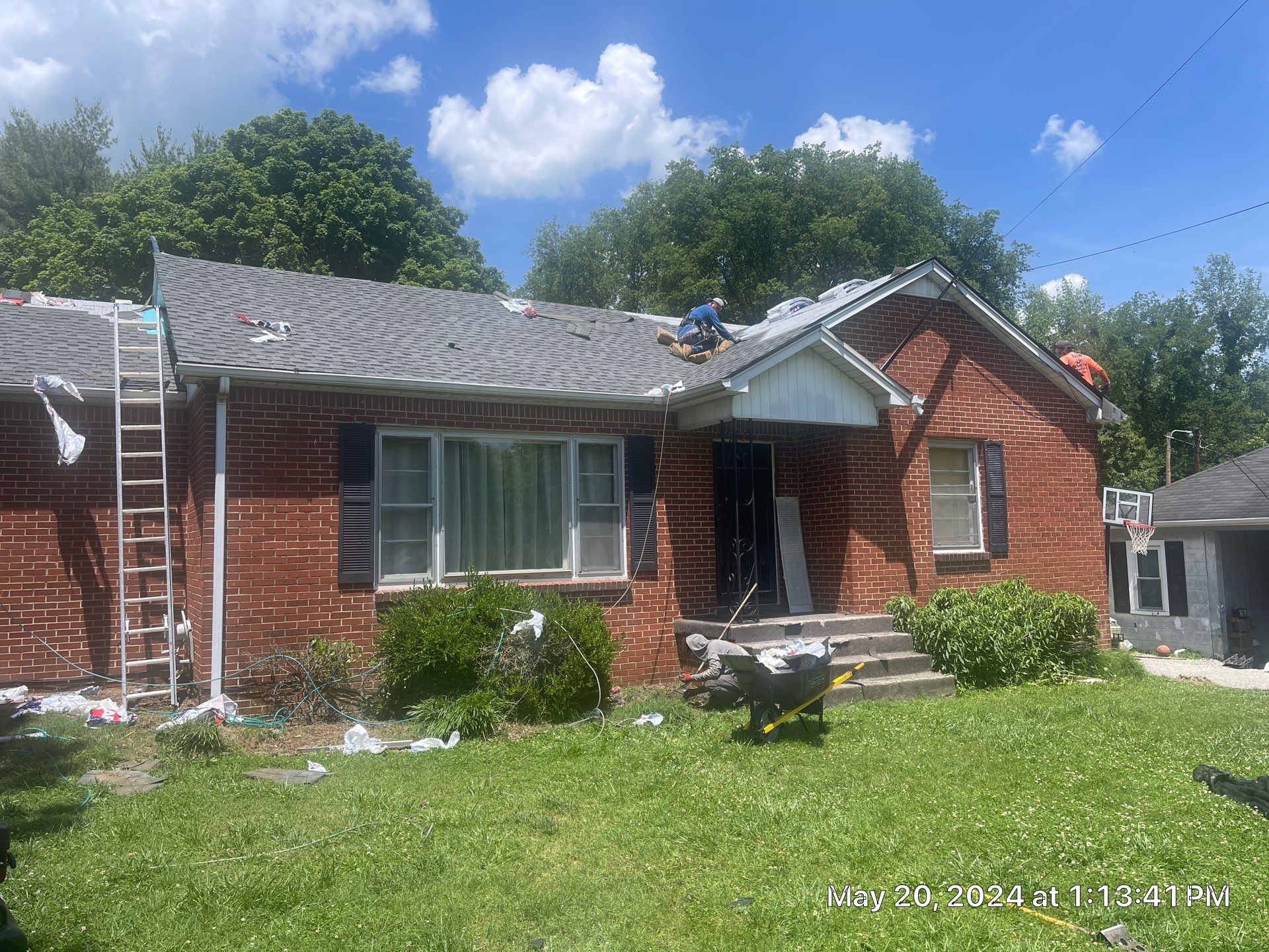 Residential Roofing Installation using GAF Timberline HDZ in Pewter Gray by Undersun Roofing 