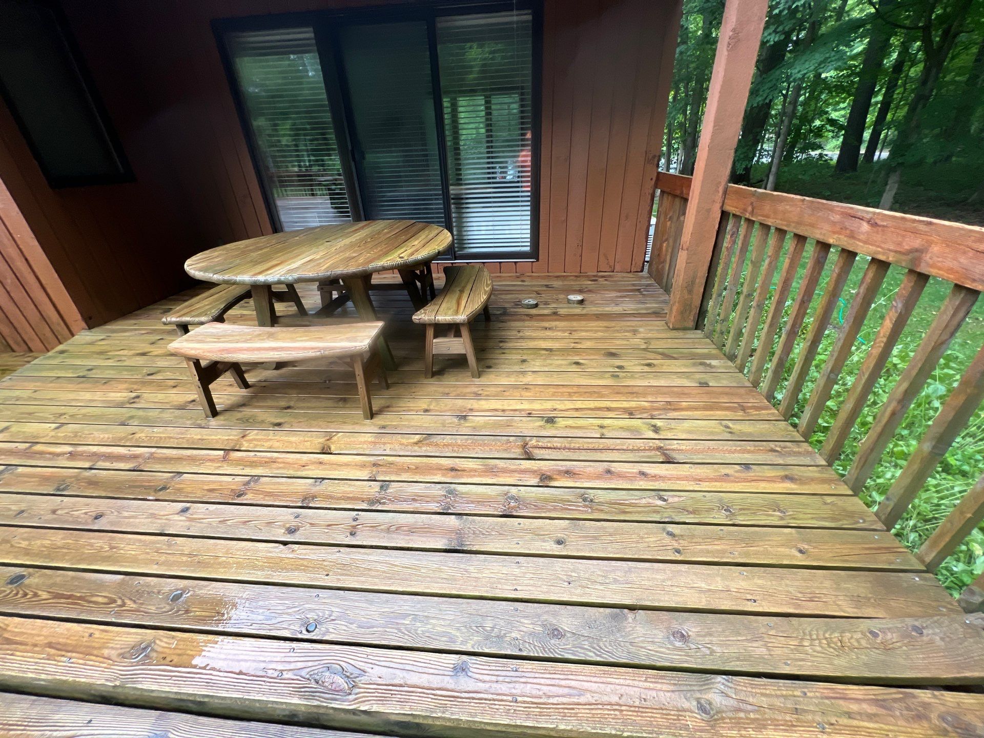 Deck, Patio, and Tennis Court Cleaning by Northern Power Washing LLC.
