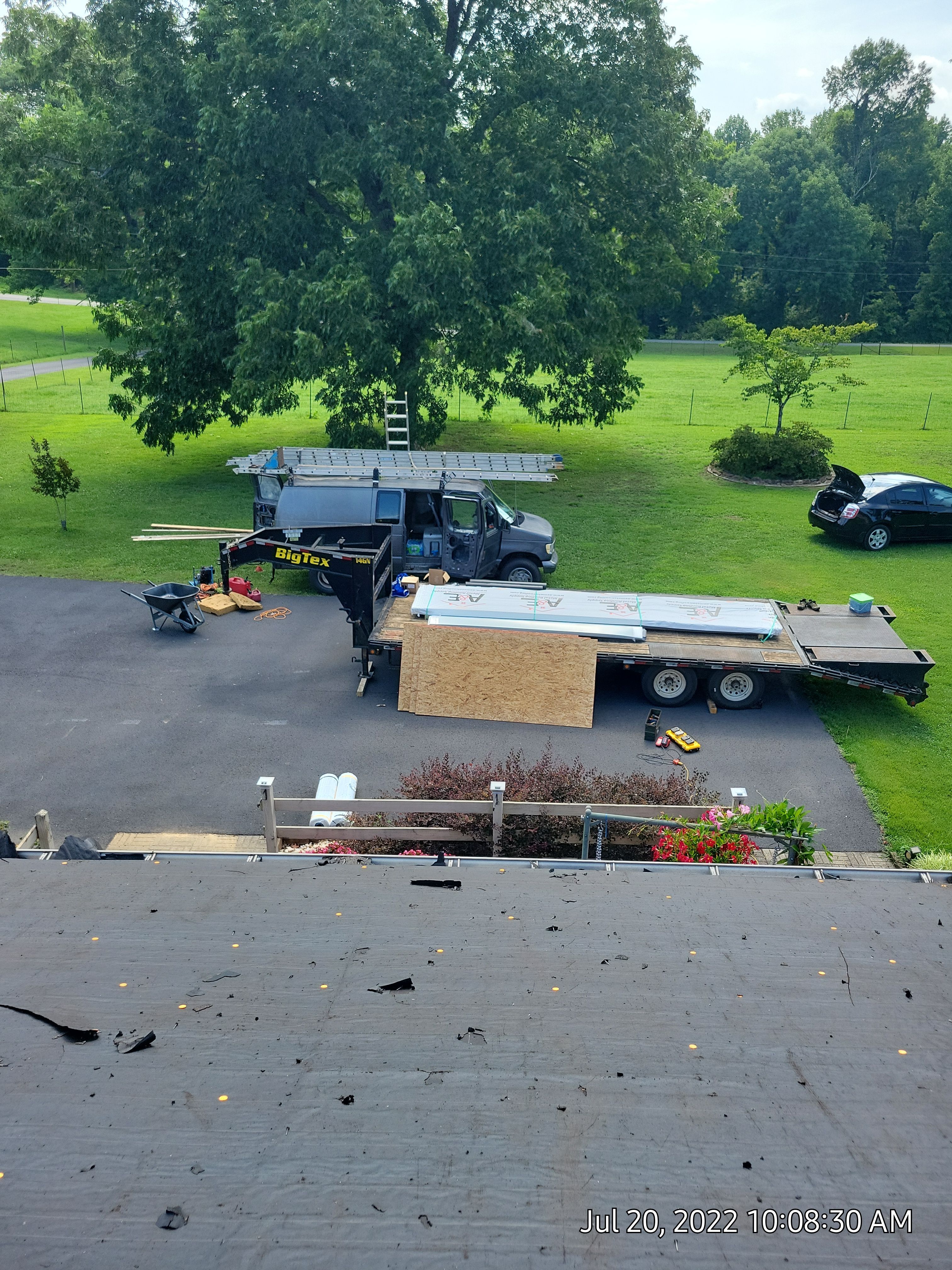 Residential Roof Remove and Replace using Low Rib Metal Roofing Panels by Bullard Roofing