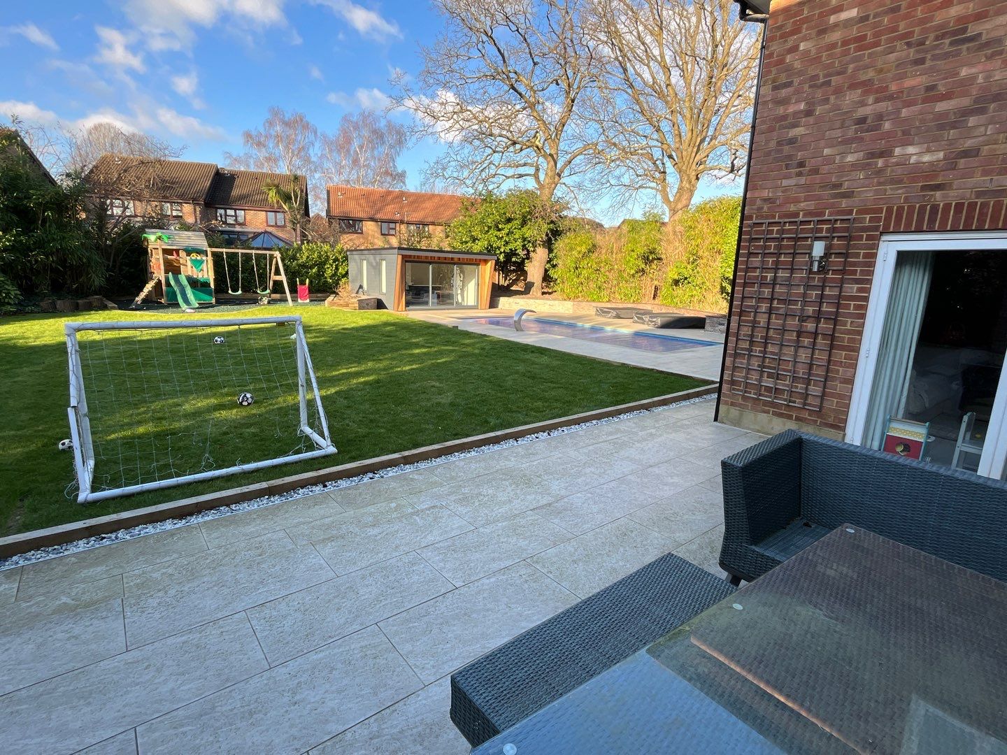 Roof Patio Driveway Clean using Mosmatic FSC and Biocide by Ges Exterior Cleaning ltd