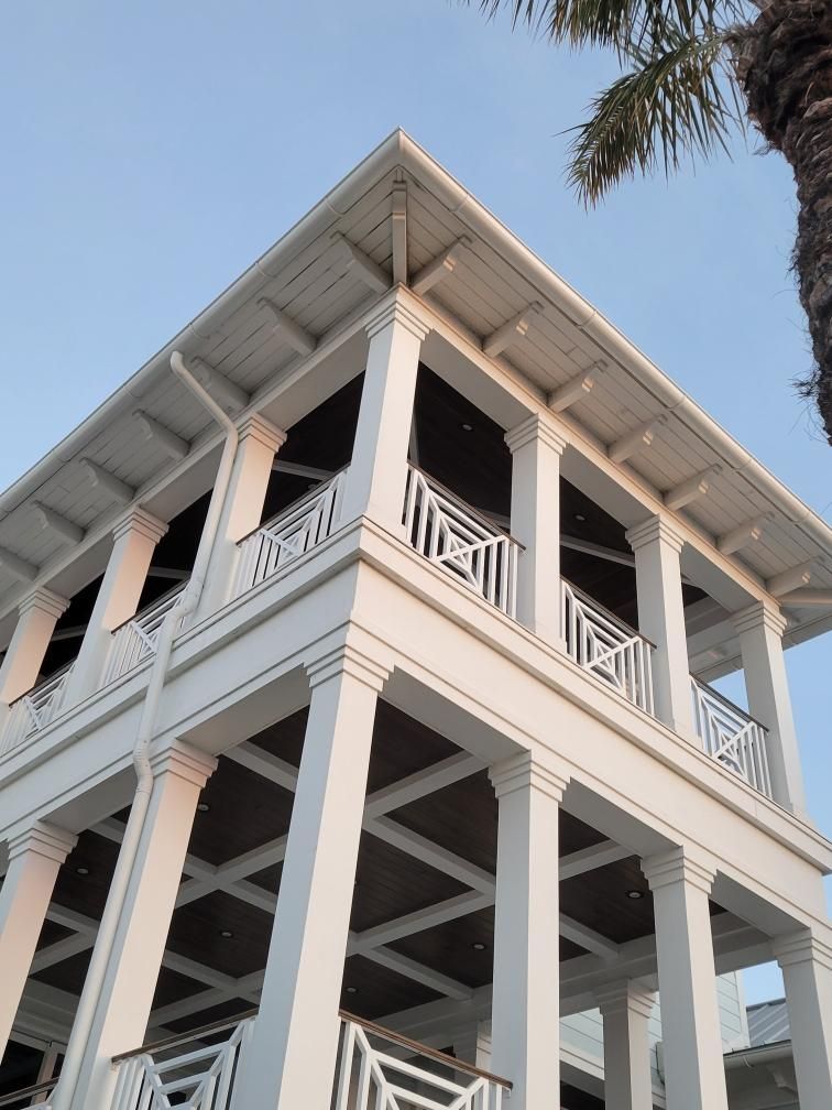 All New 1/2 Round Gutters in Nokomis FL by Gutter Professors