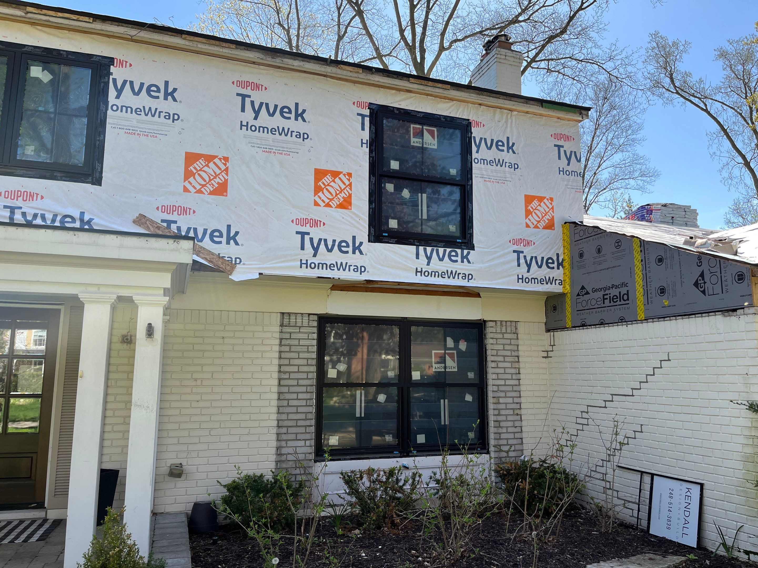 Siding Replacement using Hardie Plank S8 1/4"  Arctic White by 180 Contractors