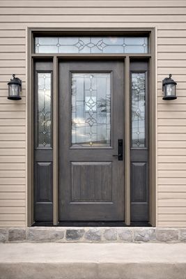 Front Entry Upgrade with ProVia Fiberglass Door & Decorative Glass