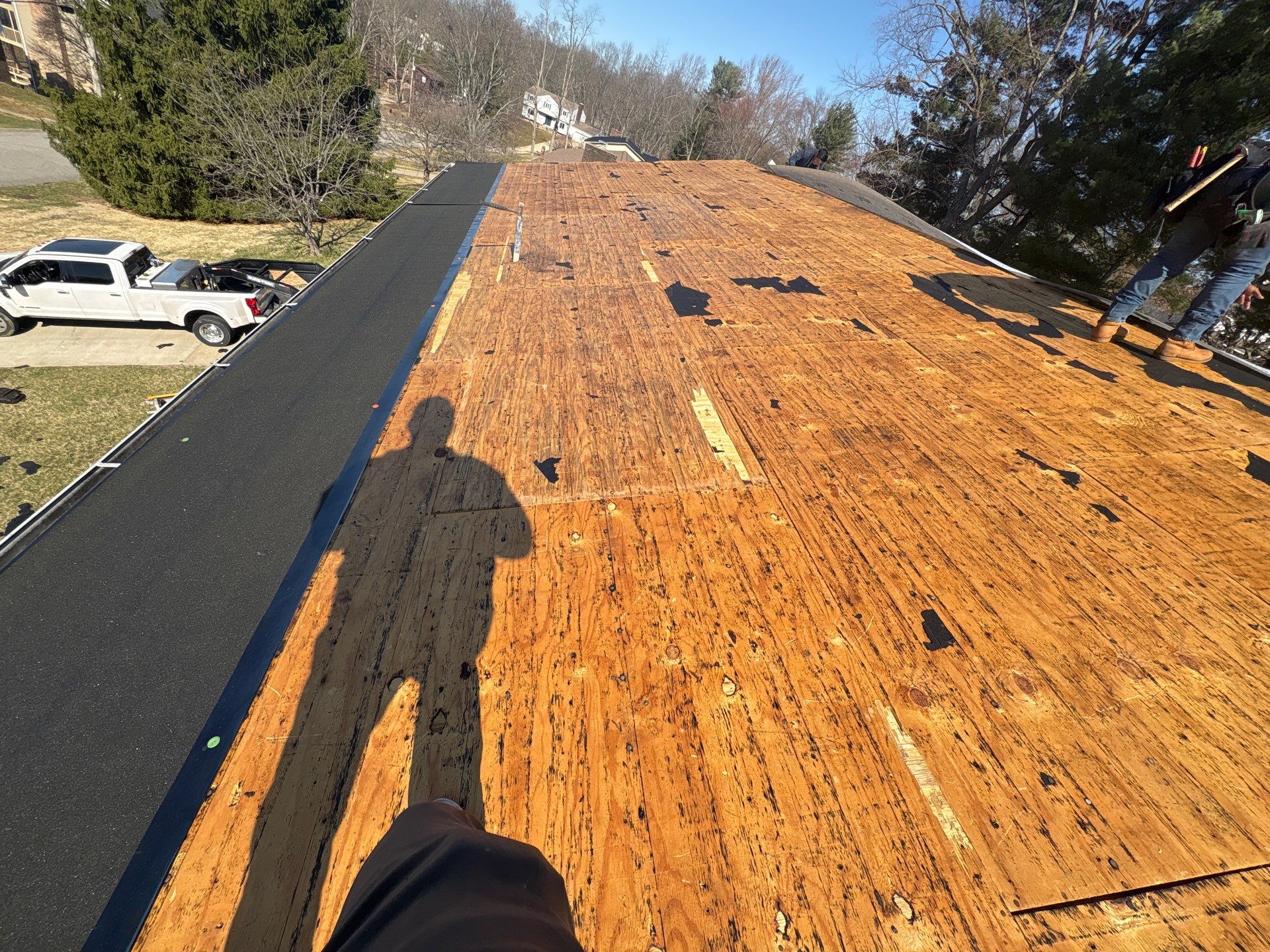 Residential Roofing Installation using GAF Timberline HDZ Charcoal by Rainstoppers Roofing