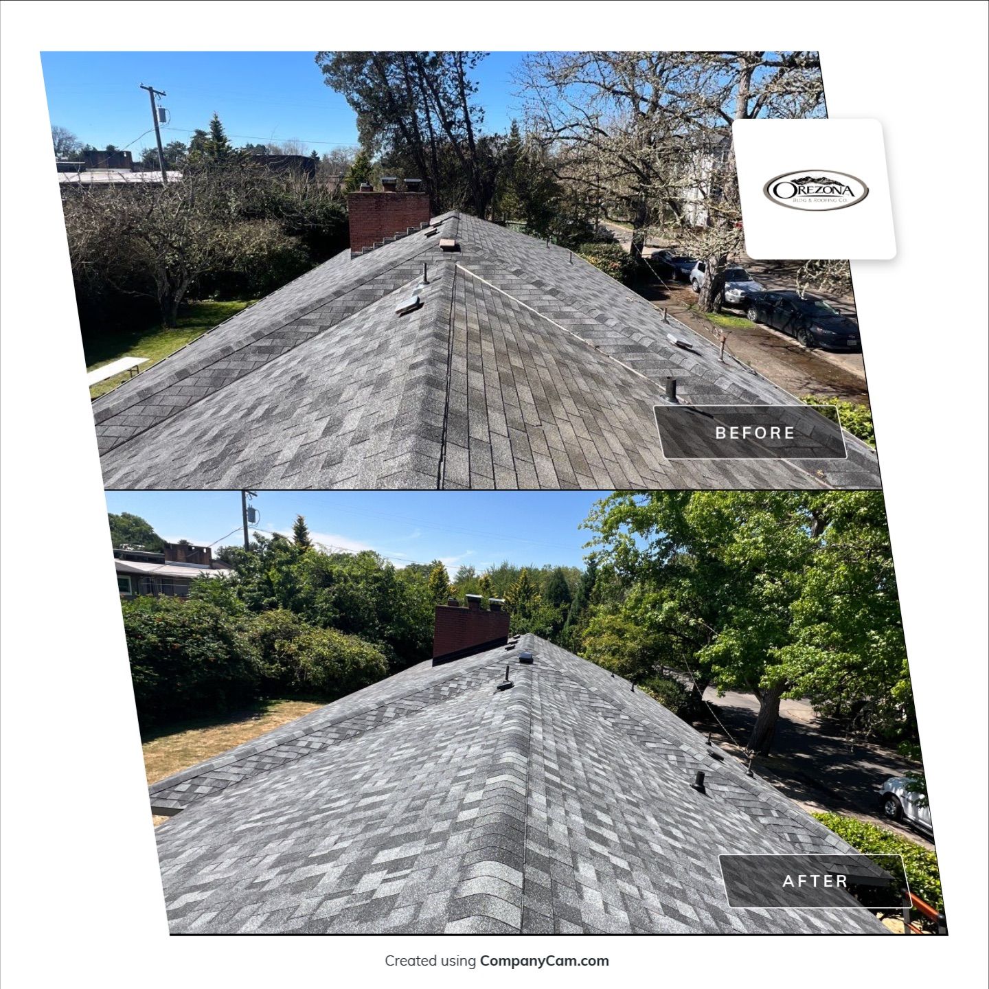 Residential Roofing Installation using IKO Dynasty (Color: Summit Grey) by Orezona Building & Roofing Company, Inc.