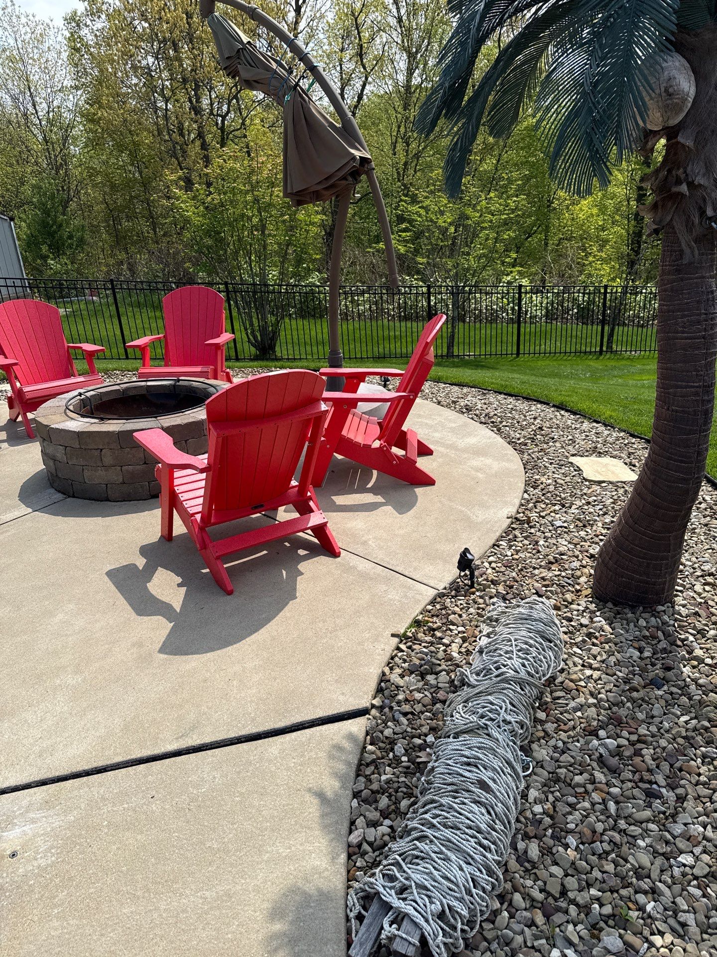 Twilight Pool Deck / Patio Project in Beaver falls by Floors in a Day, Inc