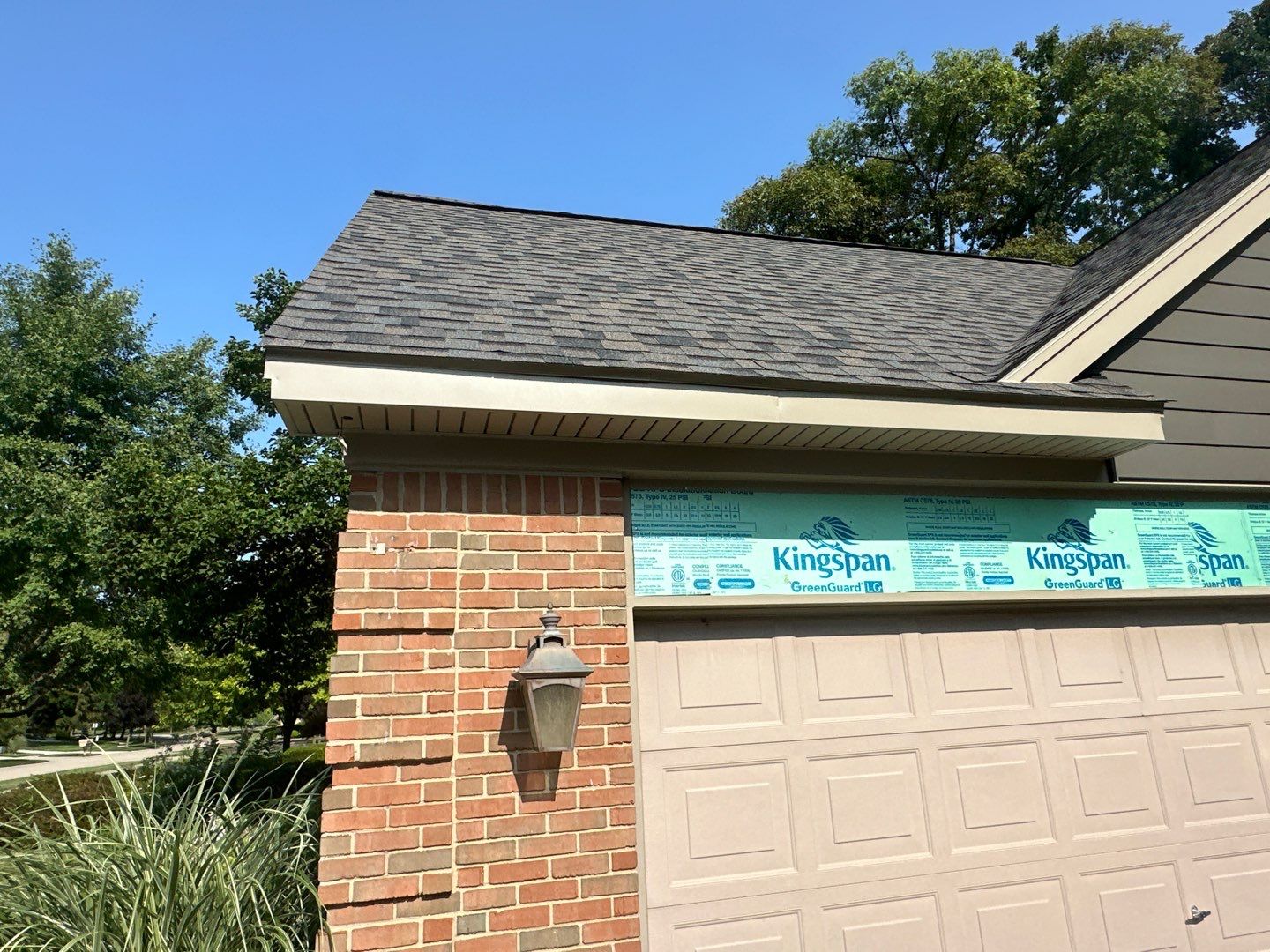 Roof Replacement using Owens Corning Peppercorn and Siding Replacement using Ascend Charcoal Smoke by 180 Contractors