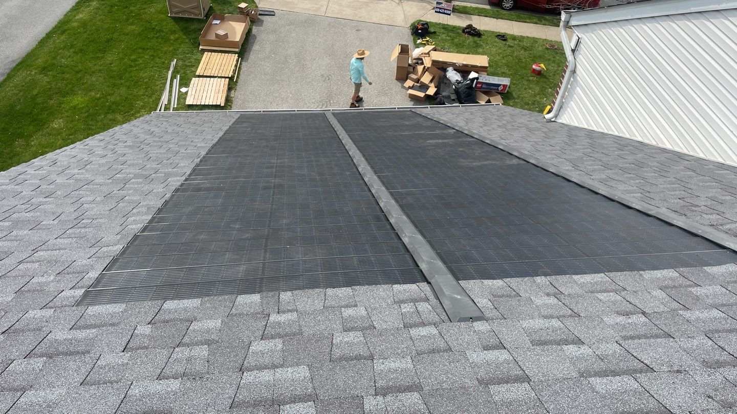 Solar Roof Replacement using GAF Timberline Solar Shingles by American Home Contractors