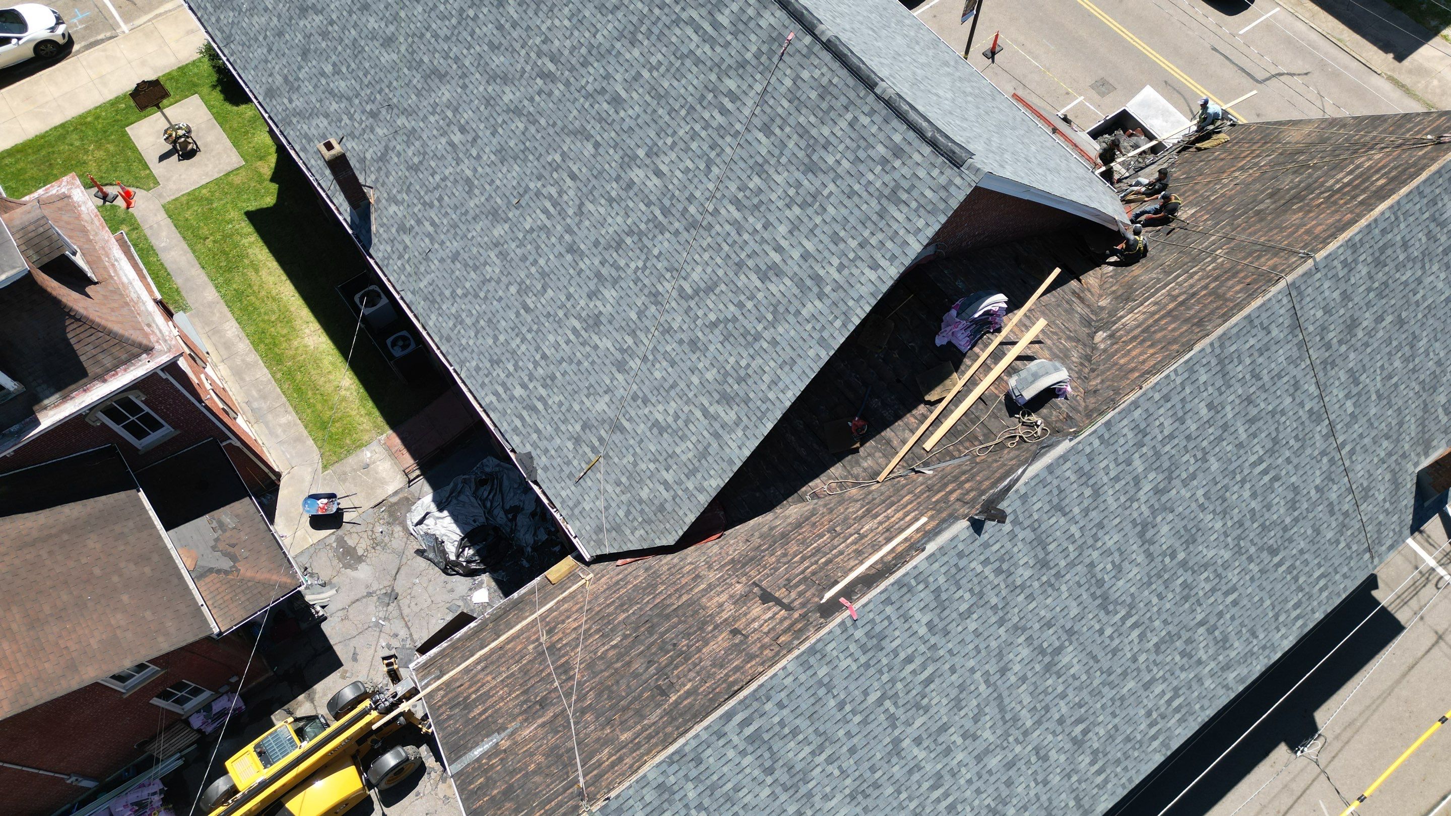 Commercial Roofing Installation using Duration Series Shingles - Estate Gray by RoofX 