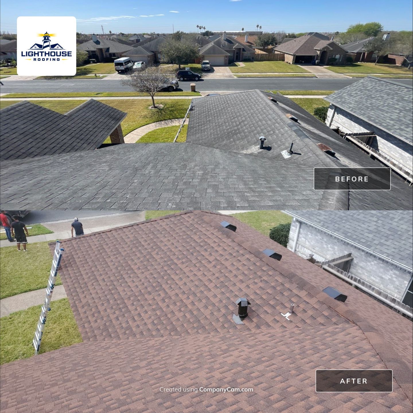 Residential Roofing Installation using GAF Timberline HDZ by Lighthouse Roofing