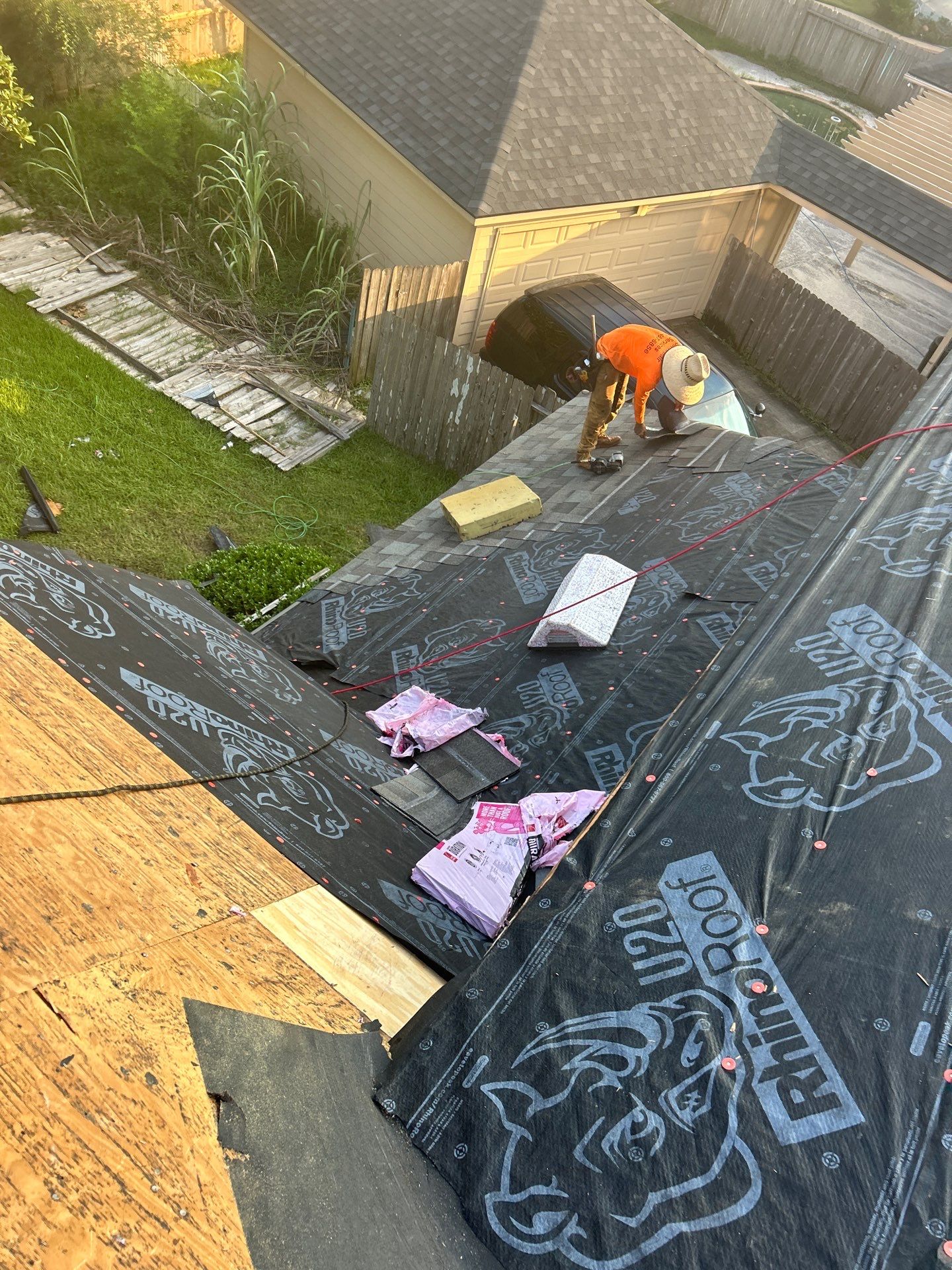 Residential Roofing Installation using Owen's Corning Duration (Lifetime) Shingles by Roof Repair Company
