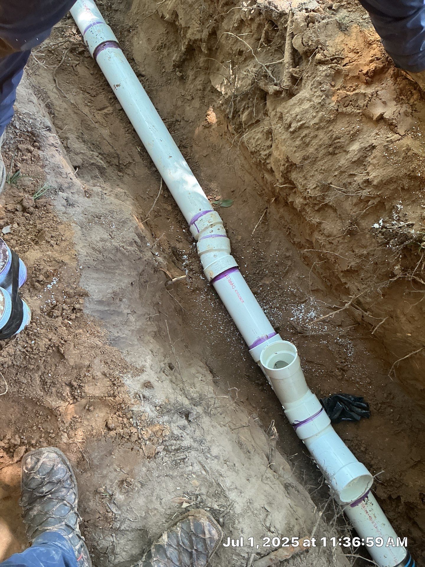 Drain Repipe Project in Mt Vernon by Rub-A-Dub Plumbing