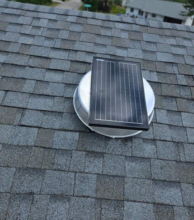 Solar Exhaust Fan Install by Four Peaks Roofing