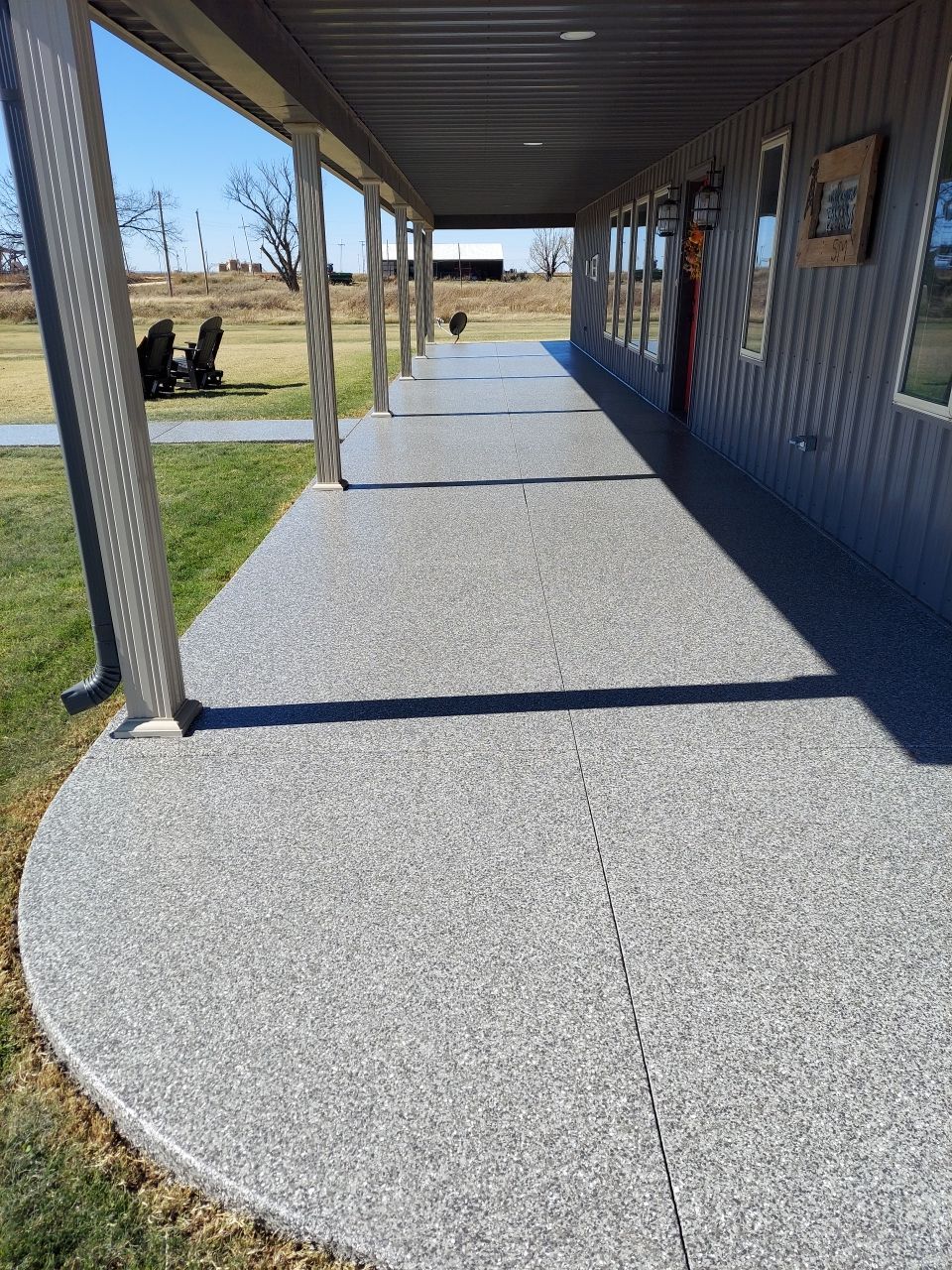 Patio Installation with Silver Creek by Copperhead Coatings