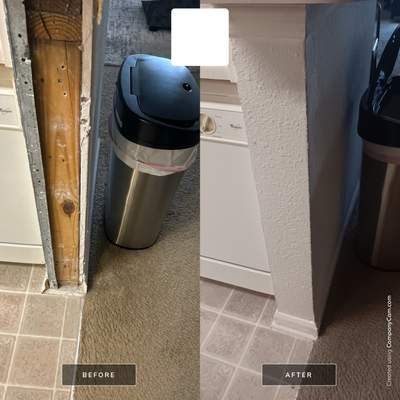 Drywall Repair using Drywall, Tape, Mud & Texture for a kitchen in Sanford, FL
