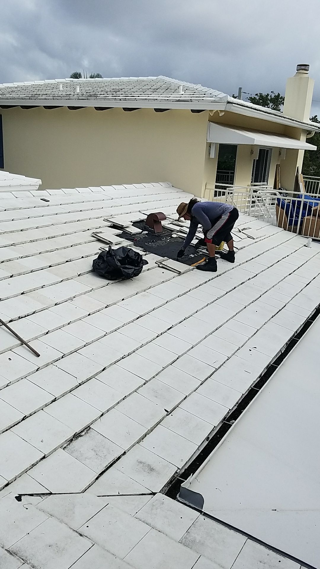 Concrete Tile Roof Repair and Plywood Decking Replacement in Boca Raton by Aastro Roofing