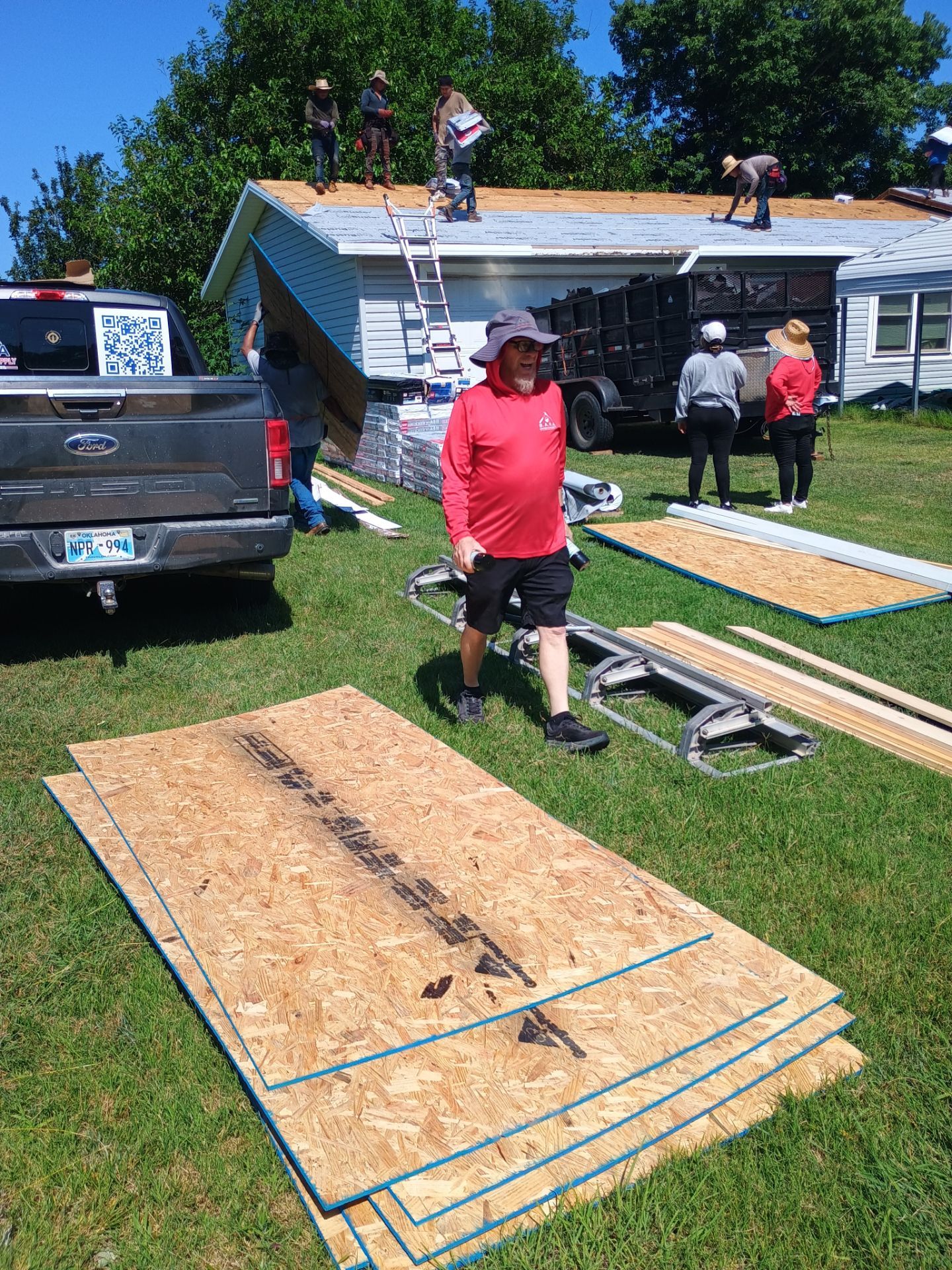 Storm Damage Restoration and Complete Roof Replacement in Pauls Valley by BANA Roofing and Solar Supply