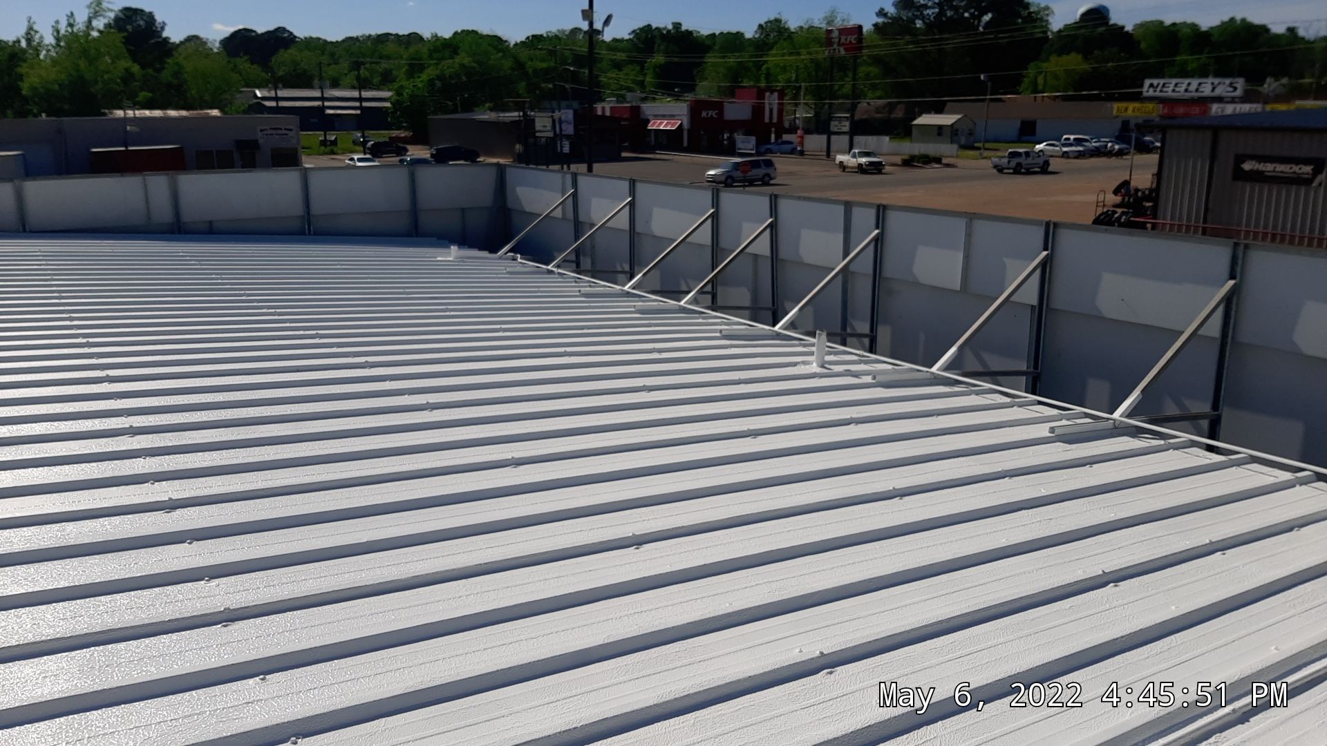 Commercial Metal Restoration System using Aldocoat Coatings by Hostetler Roofing