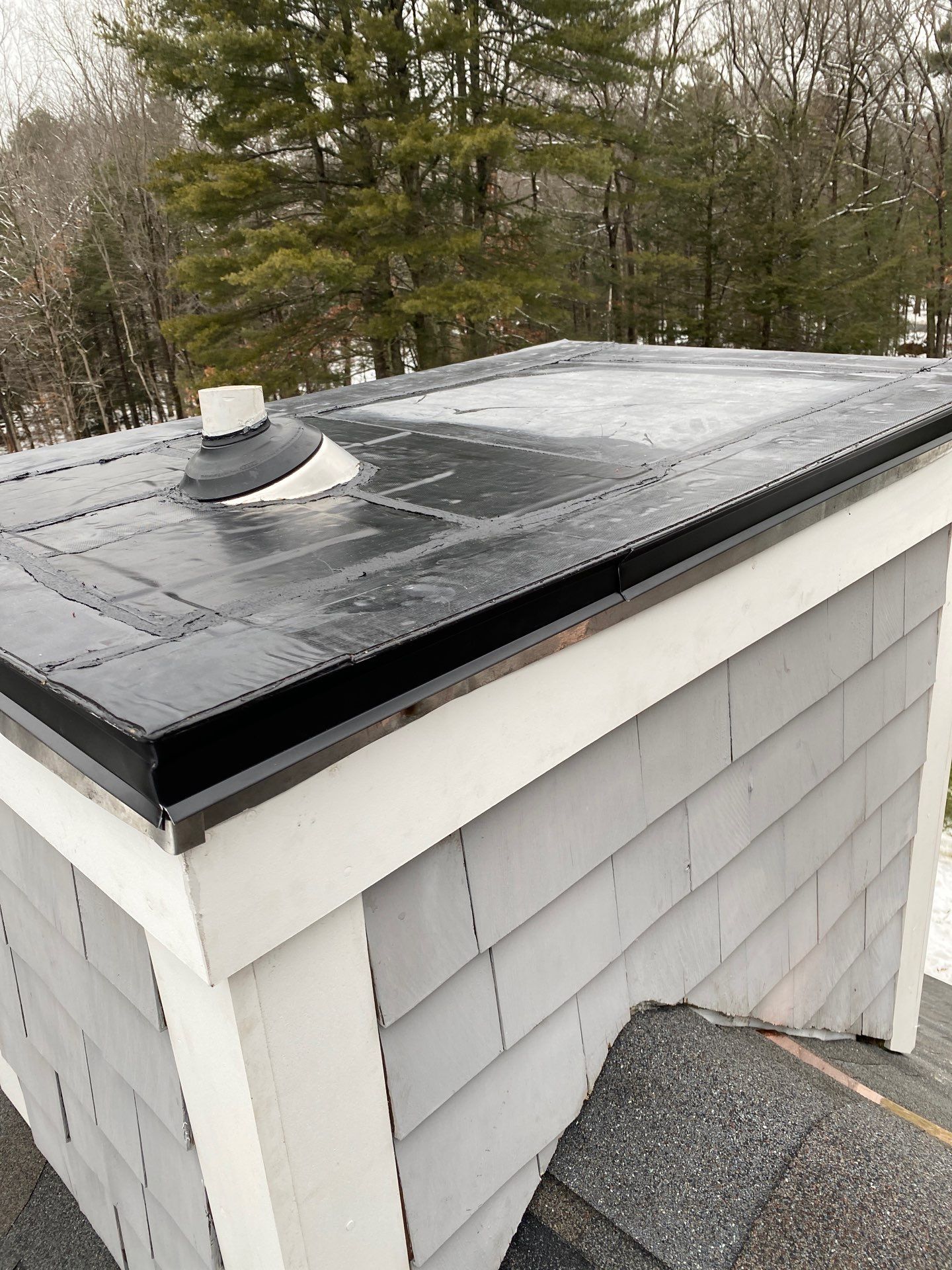 Carlisle Roofing Installation using Owens Corning Shingles and Copper by Mighty Dog Roofing of Greater Middlesex County