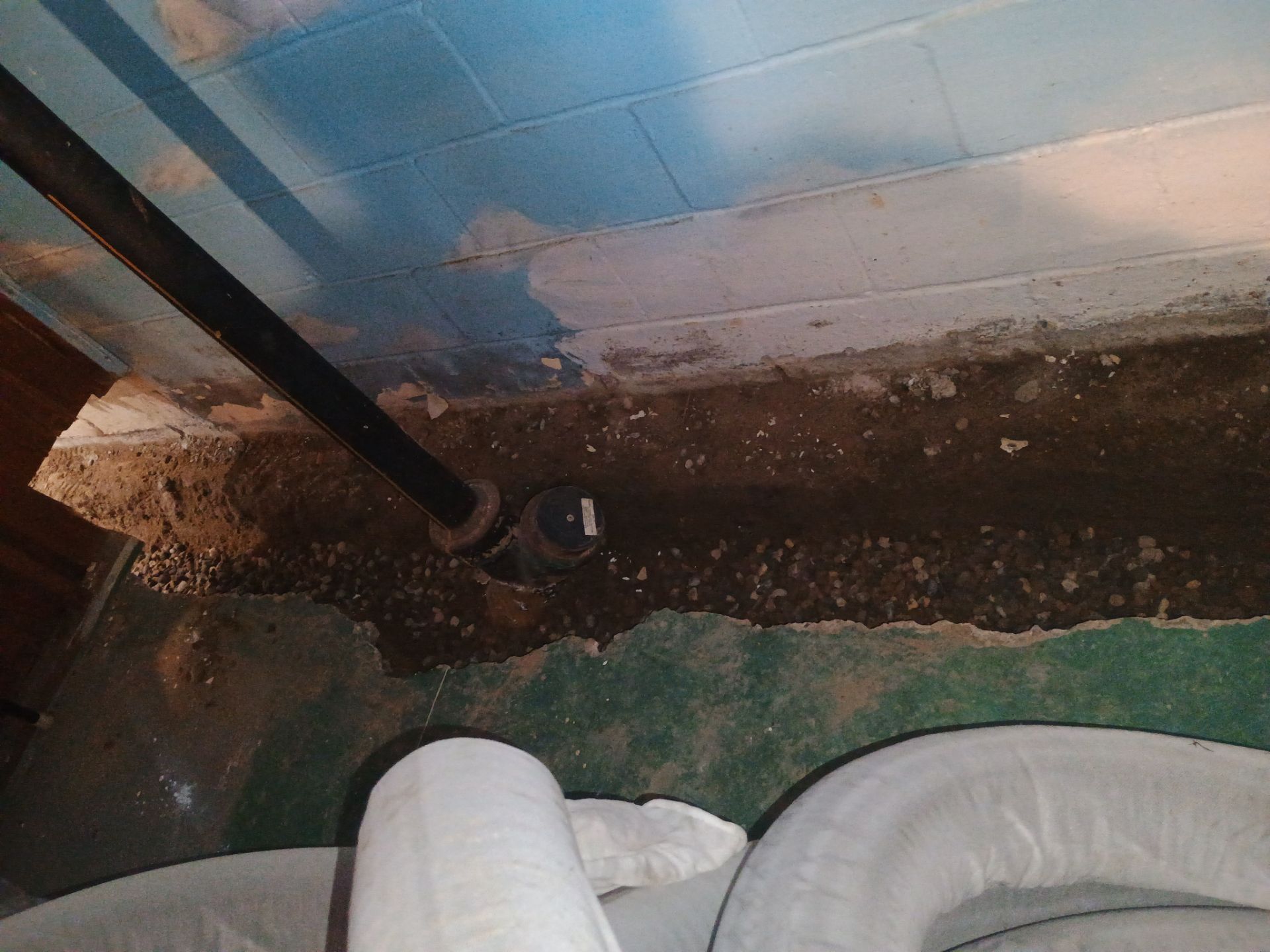 Completing the Connection for Lisa's Drain Tile System by Waterproofing Northeast