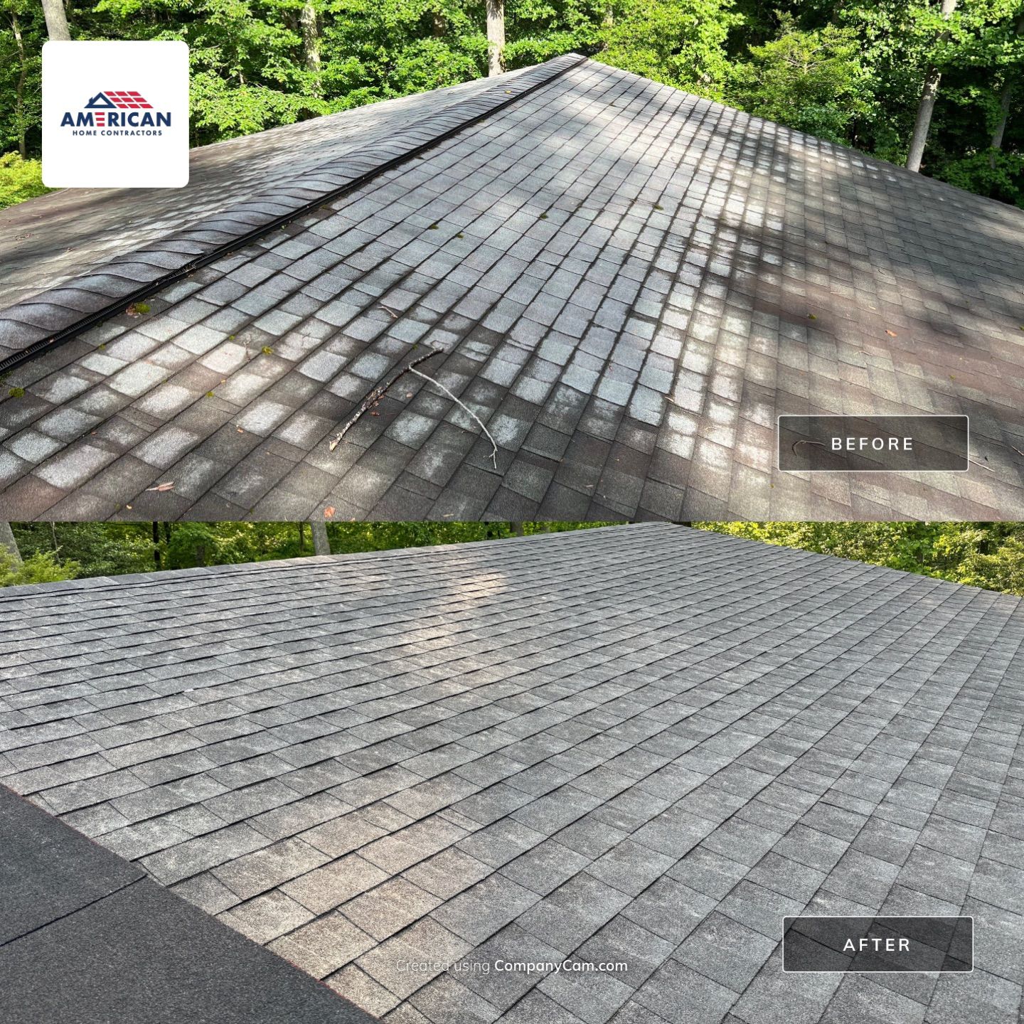 Acorn Deck House Roof Replacement + Skylight Addition by American Home Contractors