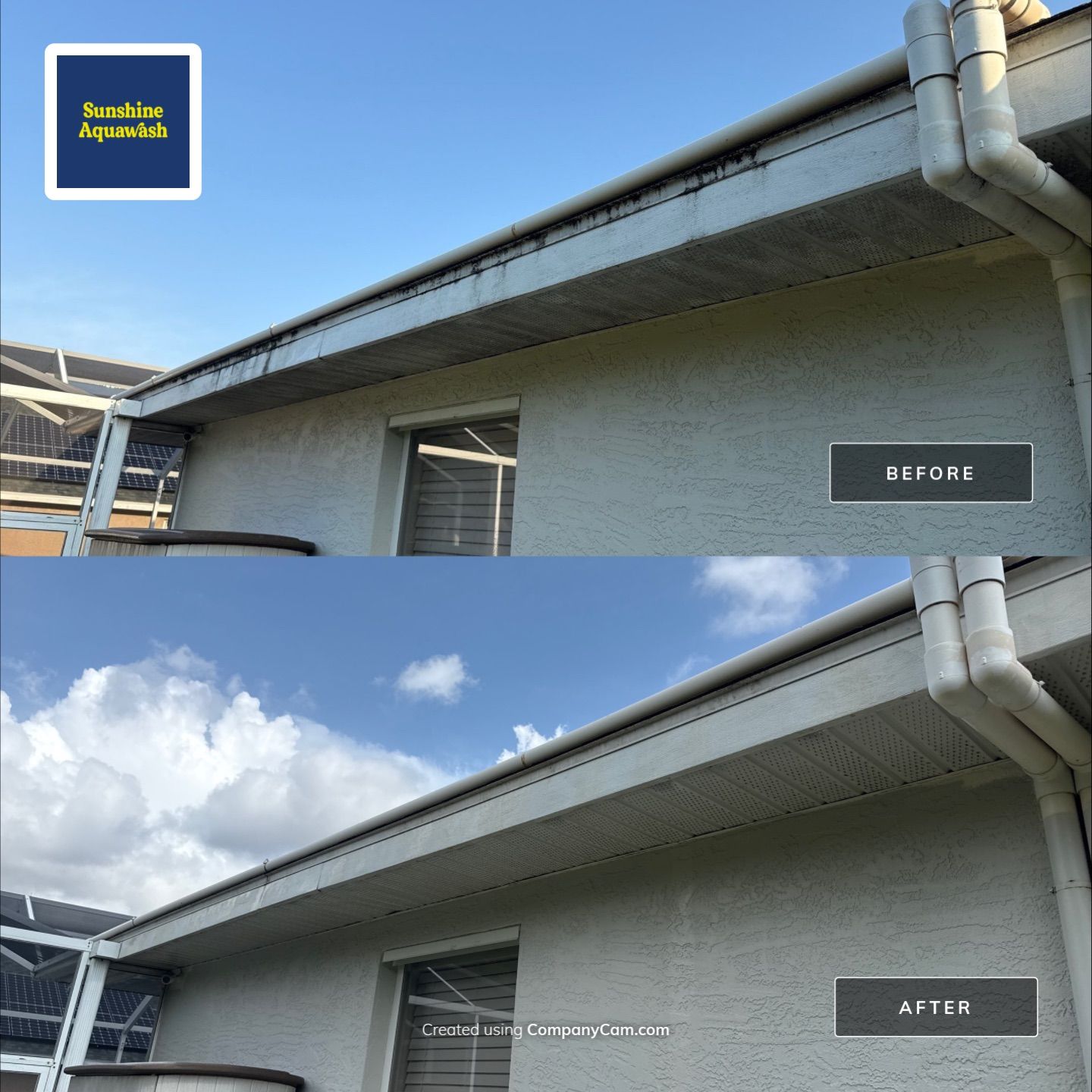 Asphalt Shingle Roof Cleaning in Creekwood Community – Bradenton, FL by Sunshine AquaWash