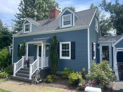 Complete Exterior Estate gray with Pacific Blue Siding