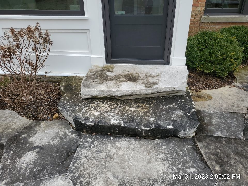 Evanston, IL stone patio cleaning by Northern Power Washing LLC.