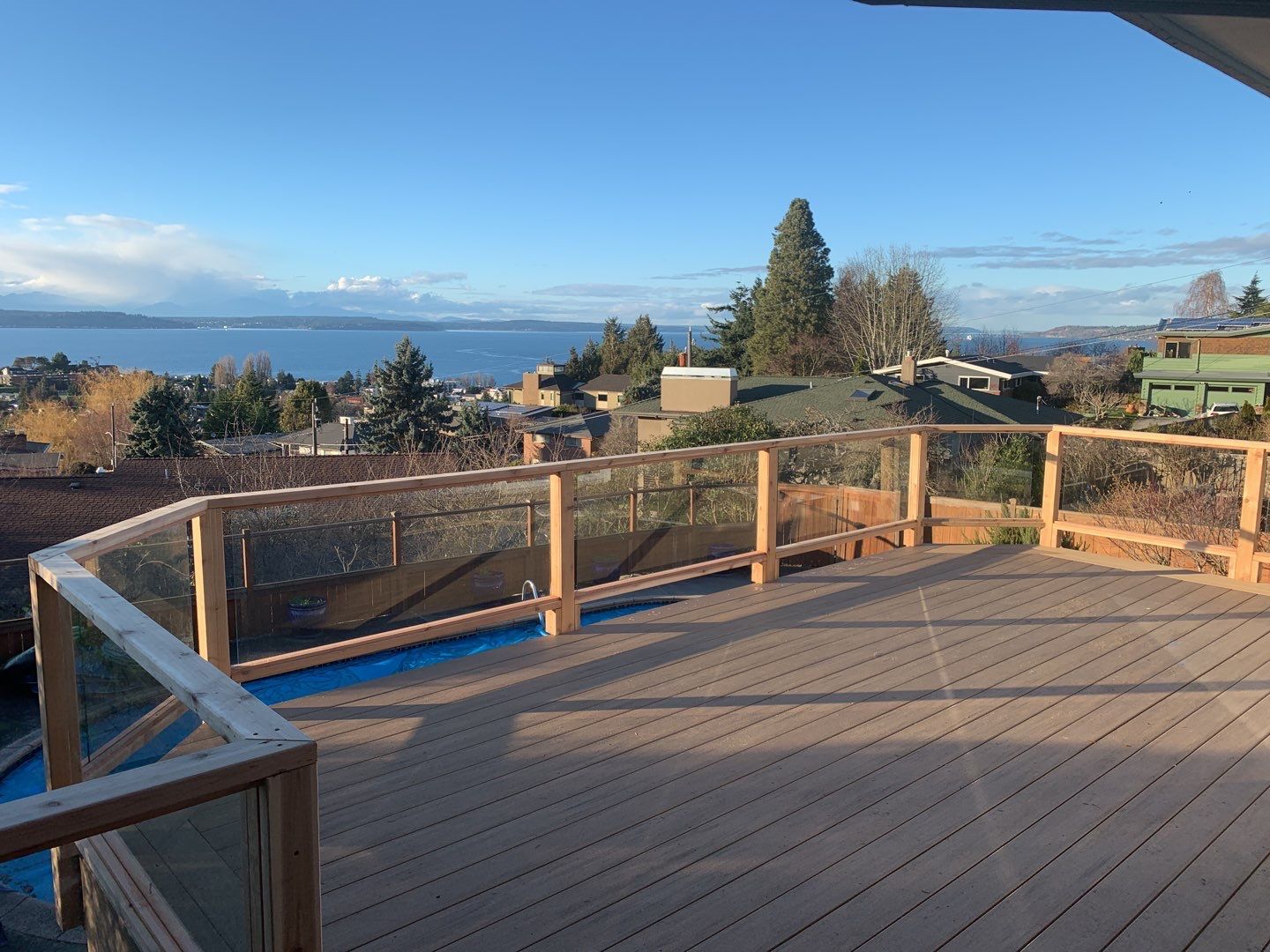 Alki Point - Glass & Azek by Alki deck builders 