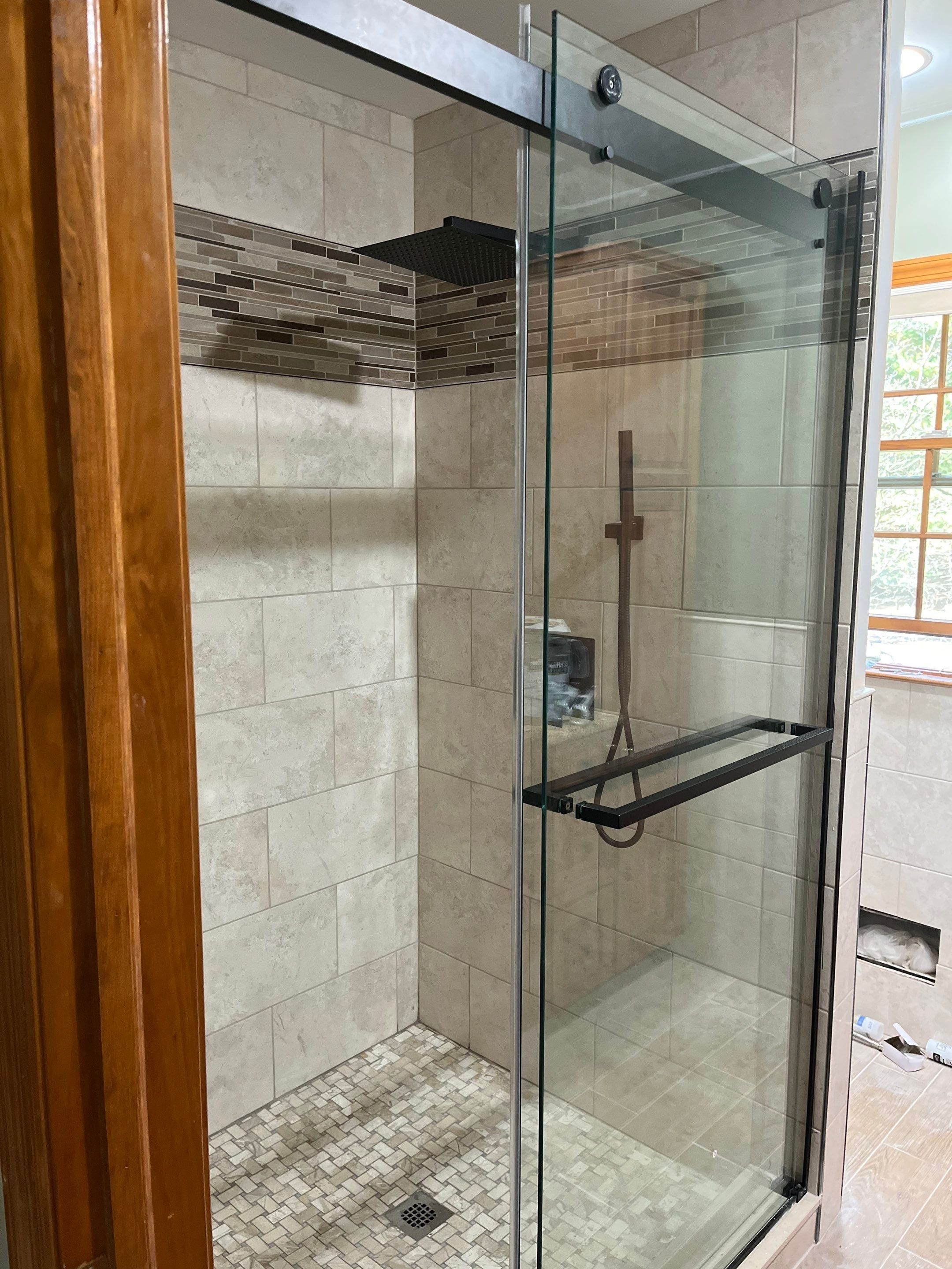 Bathroom Remodel using Tile by Home Concepts Construction