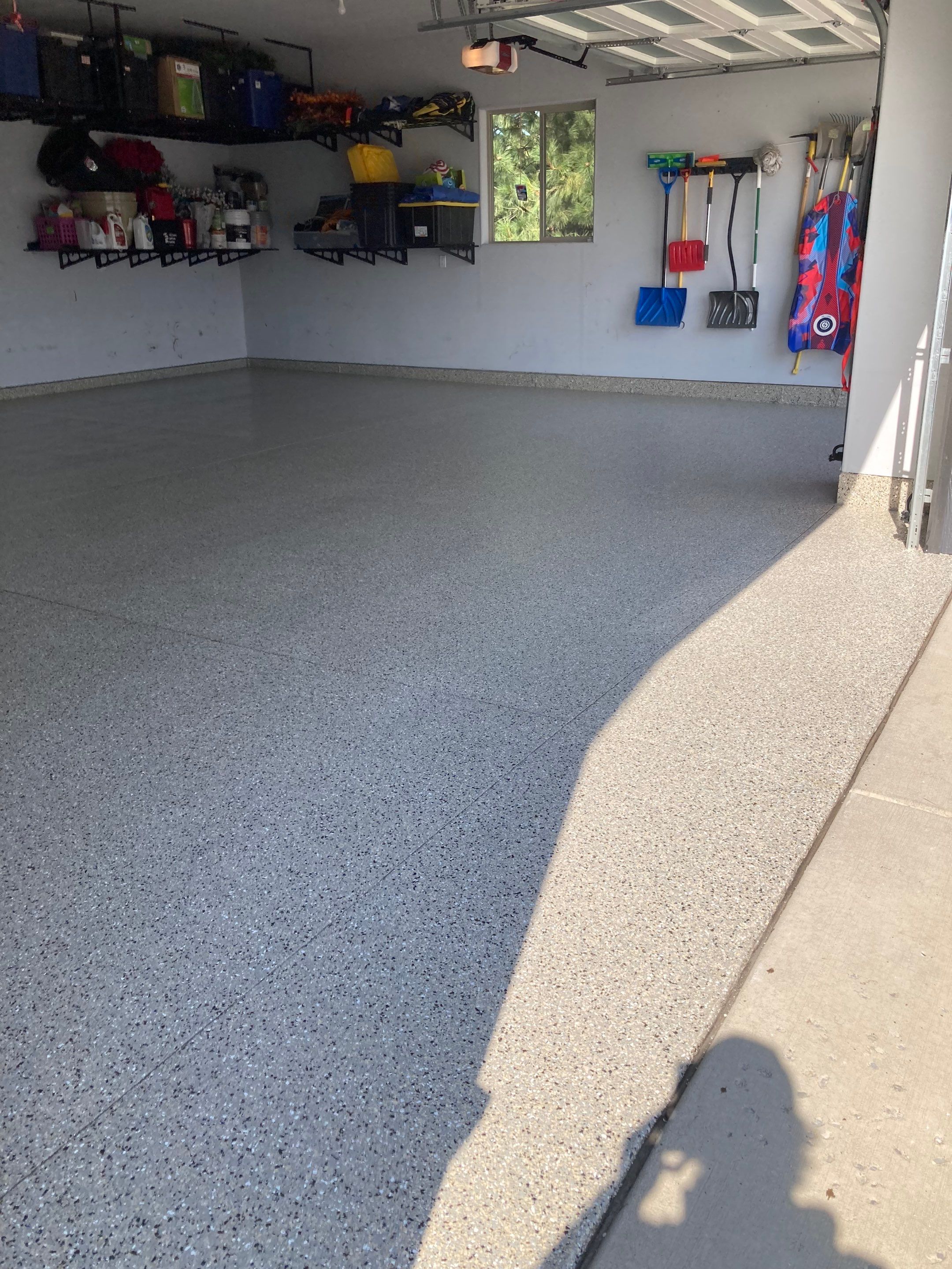 Driveway Transformation using Mediterranean Colorway by Croc Coatings, LLC