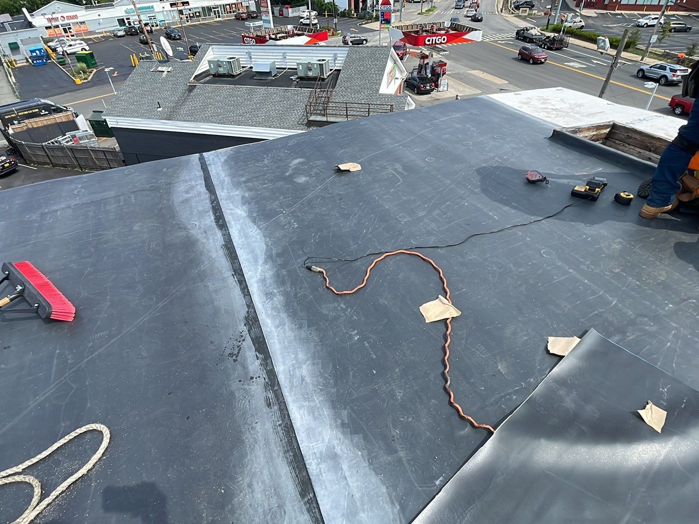 Residential Roofing Installation using EPDM/Rubber by Sensible Home Solutions