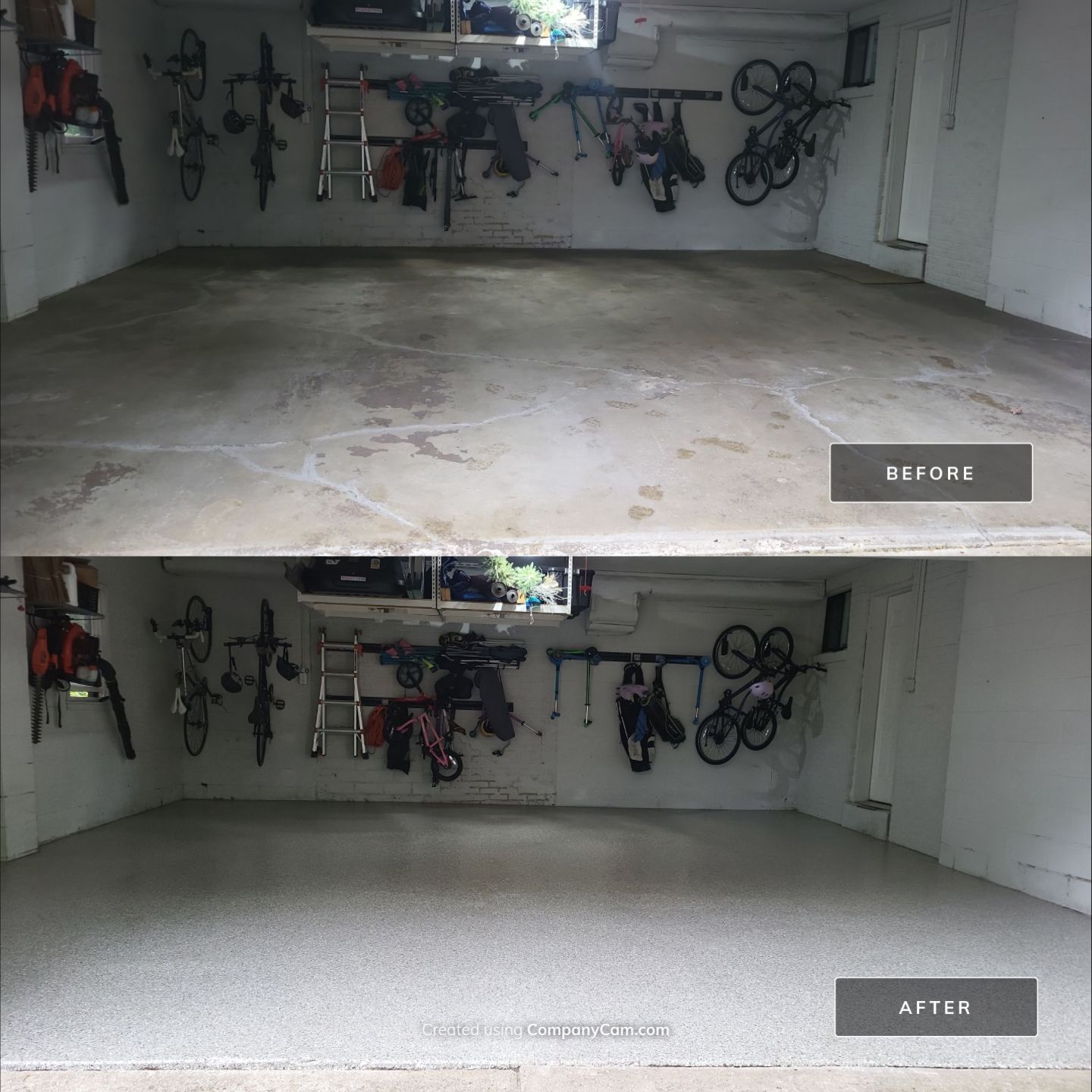 We'll Get Rid of Those Unsightly Cracks! by Revival Concrete Coatings