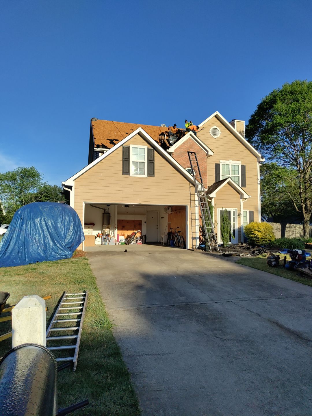 Residential Roof Replacement using Owens Corning TreDef Duration Williamsburg Grey by Inspector Roofing and Restoration