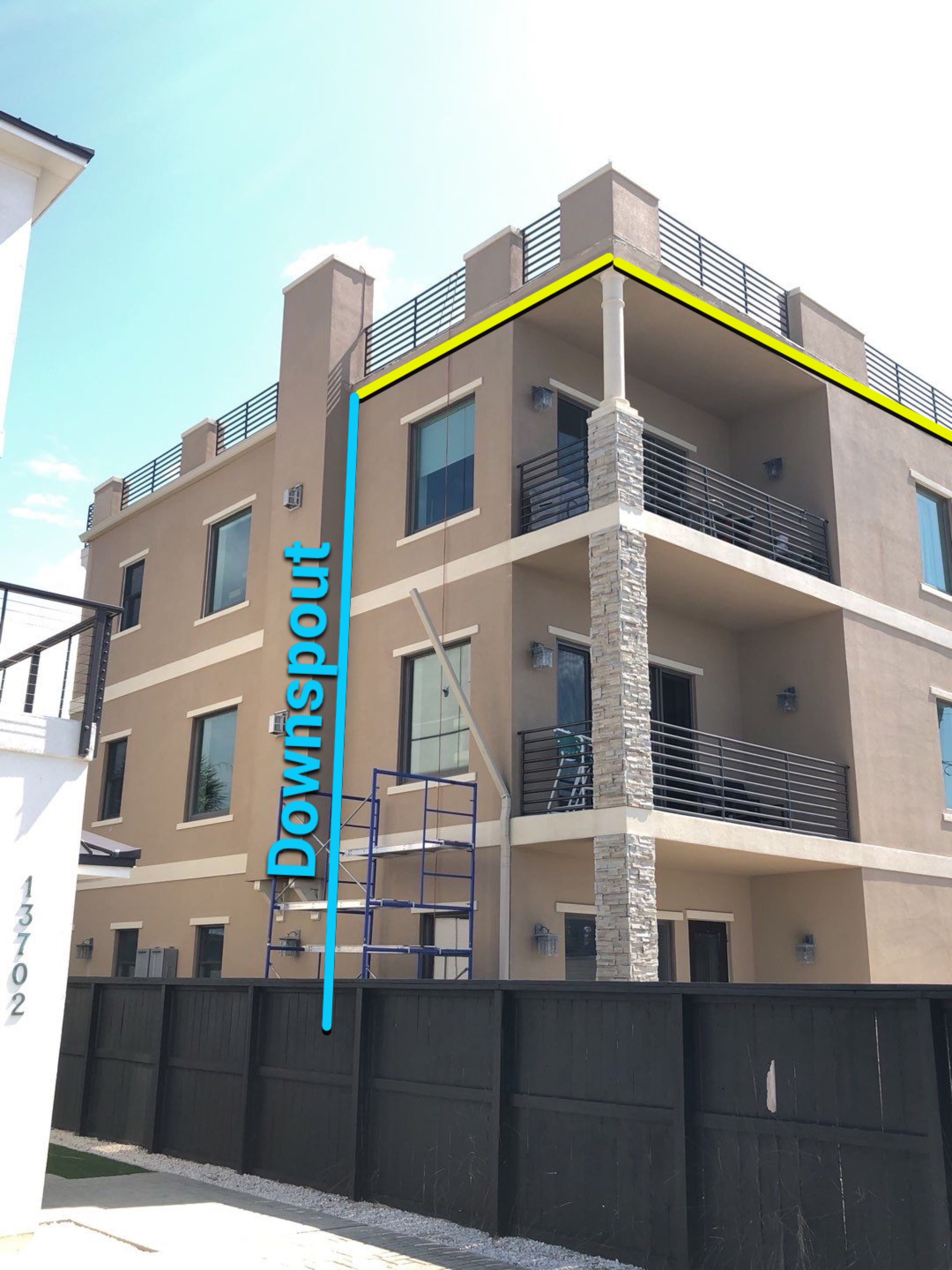 Gutter Installation using Wicker Color K-Style Gutters by Gutter Professors