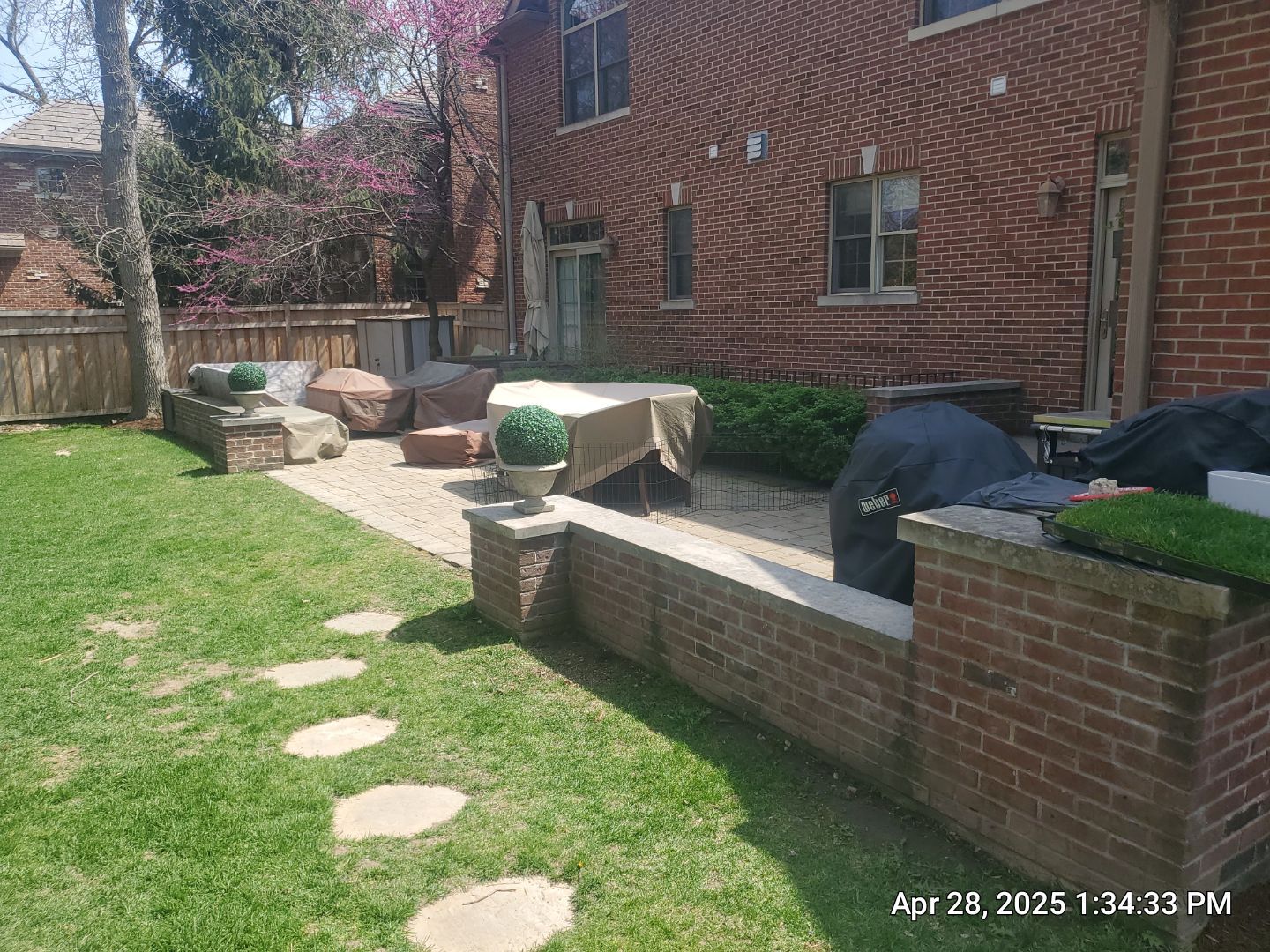 Brick paver repair, clean, seal and poly sanding by Northern Power Washing LLC.