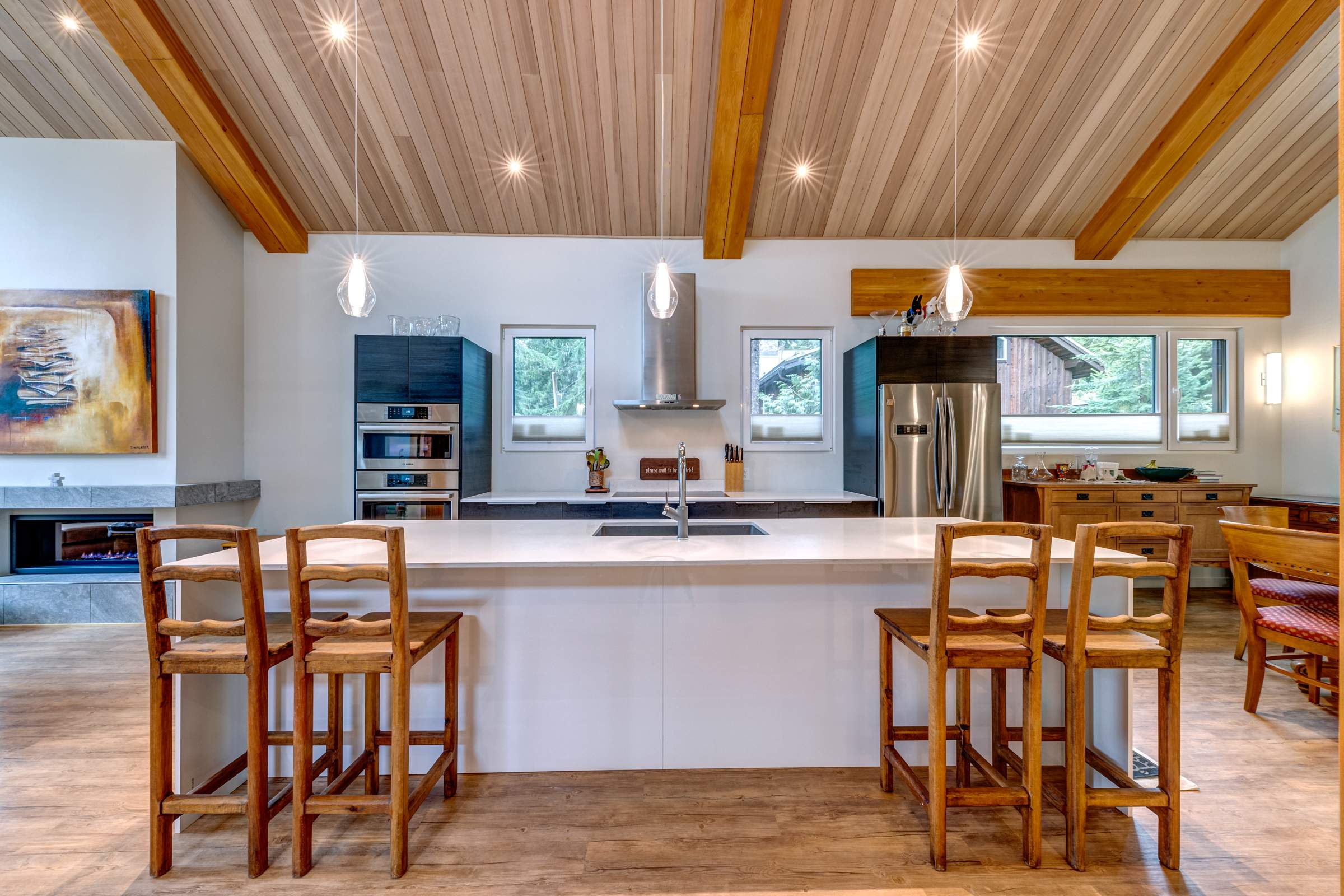 Emerald Residence – Interior & Exterior Painting + Wood Finishing- Whistler by Top Coats Professional Painting