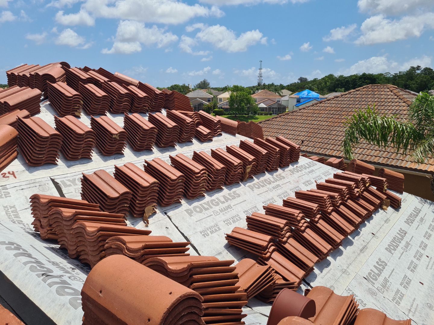 Residential Roofing Installation using Eagle Roofing Tile by BLUES BROTHERS ROOFING